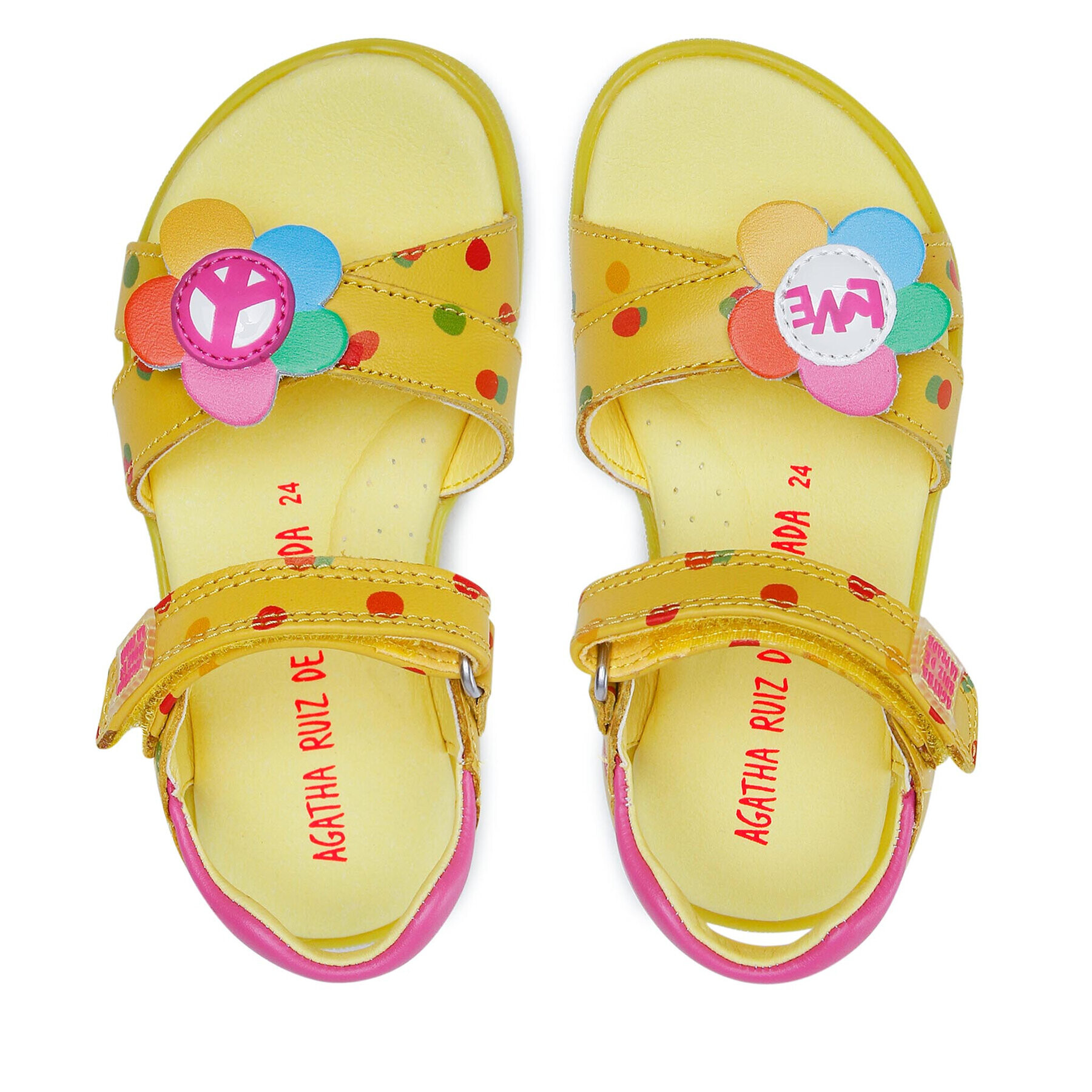 Agatha Ruiz de la Prada Sandali 222935-B M Rumena - Pepit.si