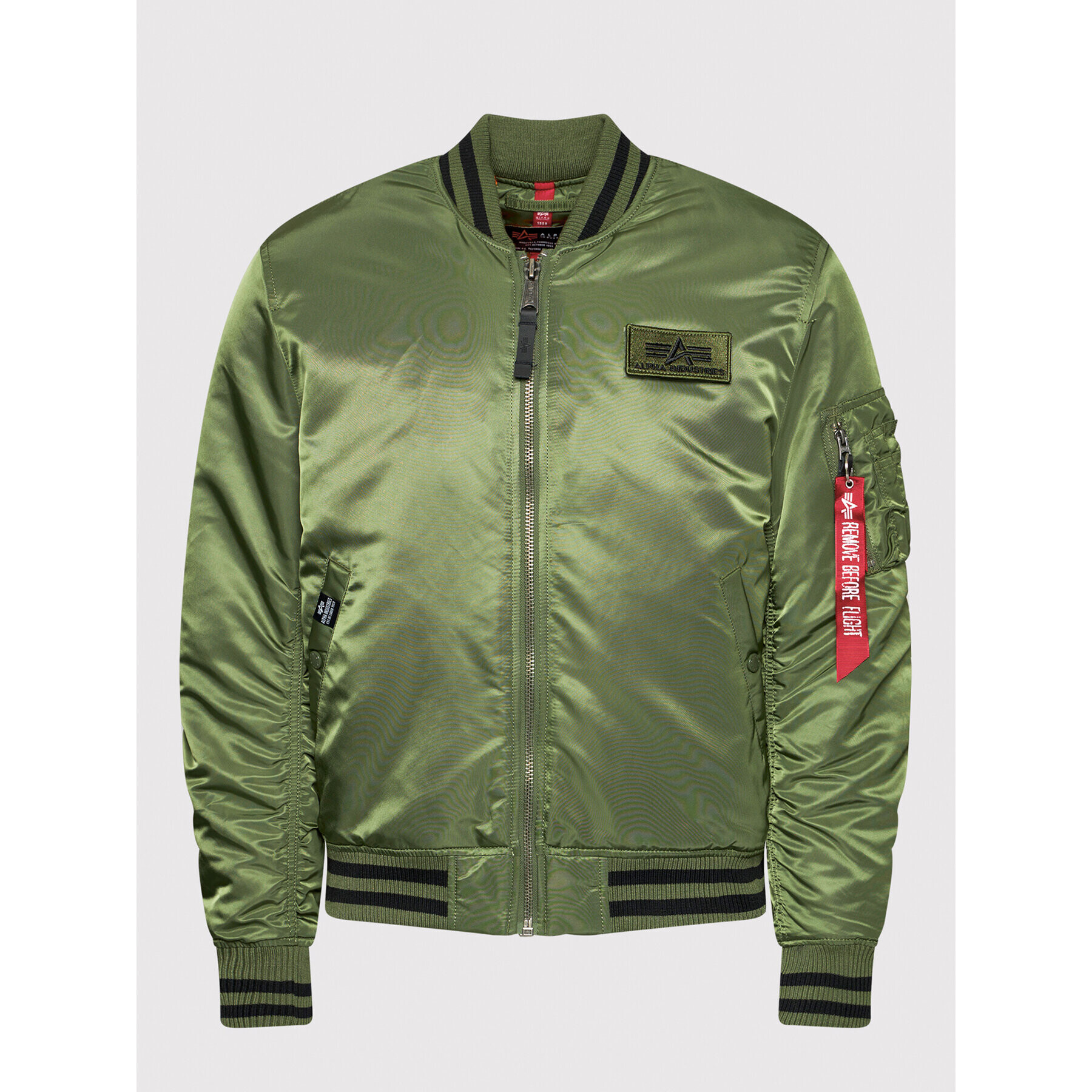 Alpha Industries Bomber jakna College 118112 Zelena Regular Fit - Pepit.si