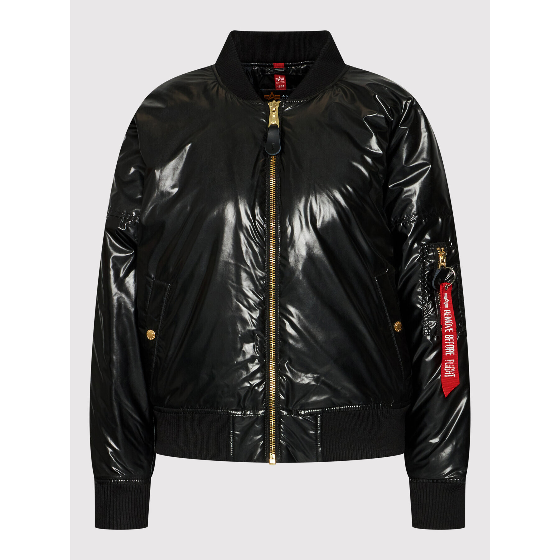 Alpha Industries Bomber jakna Ma-1 128001MF Črna Oversize - Pepit.si