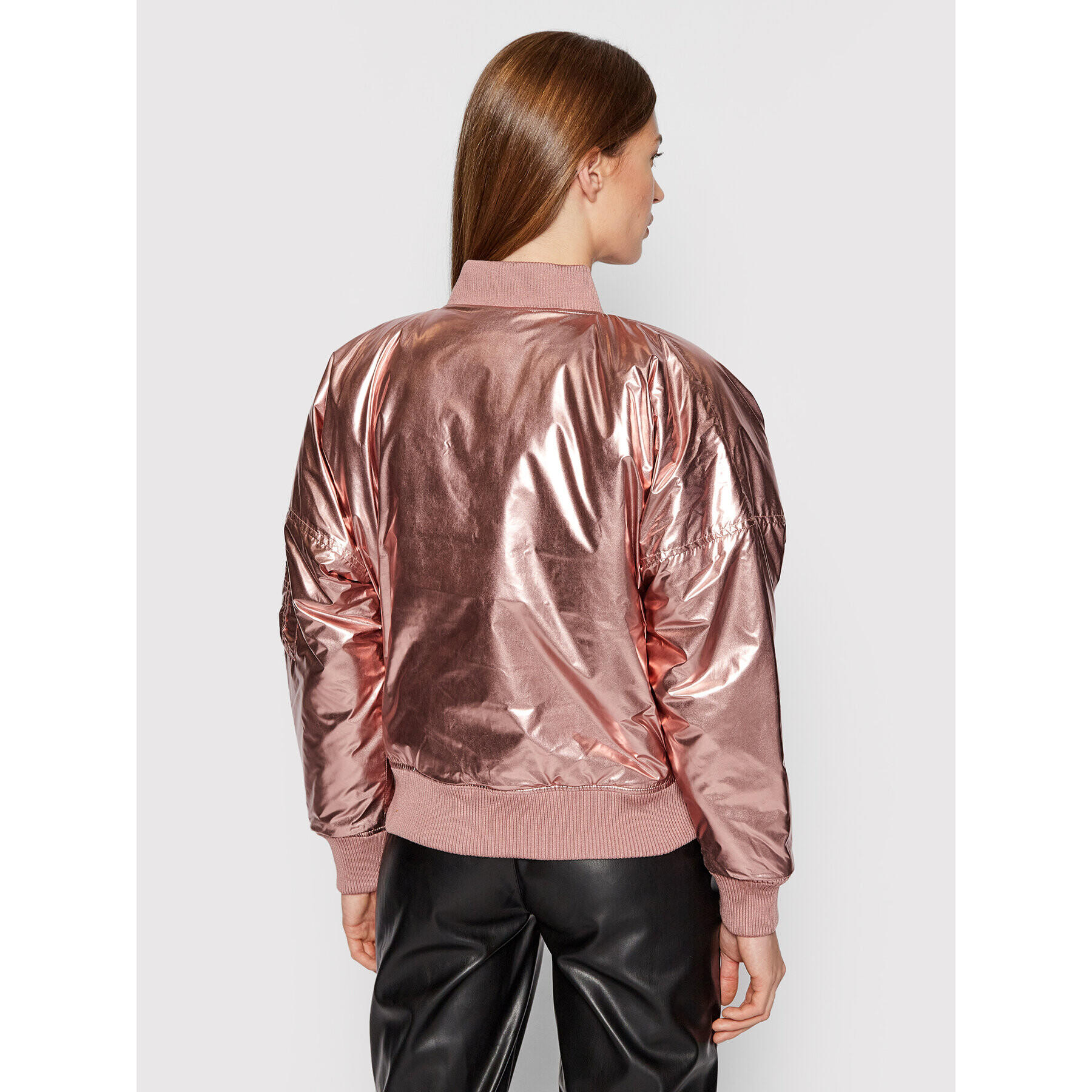 Alpha Industries Bomber jakna Ma-1 128001MF Roza Oversize - Pepit.si