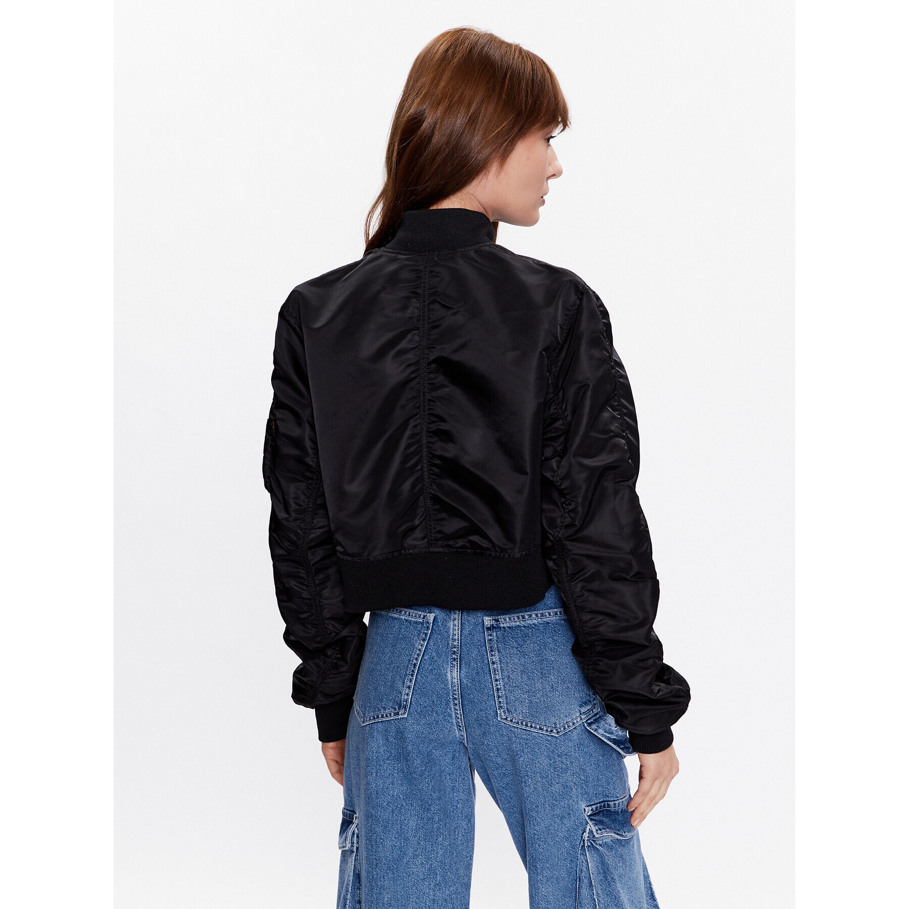 Alpha Industries Bomber jakna MA-1 136008 Črna Loose Fit - Pepit.si