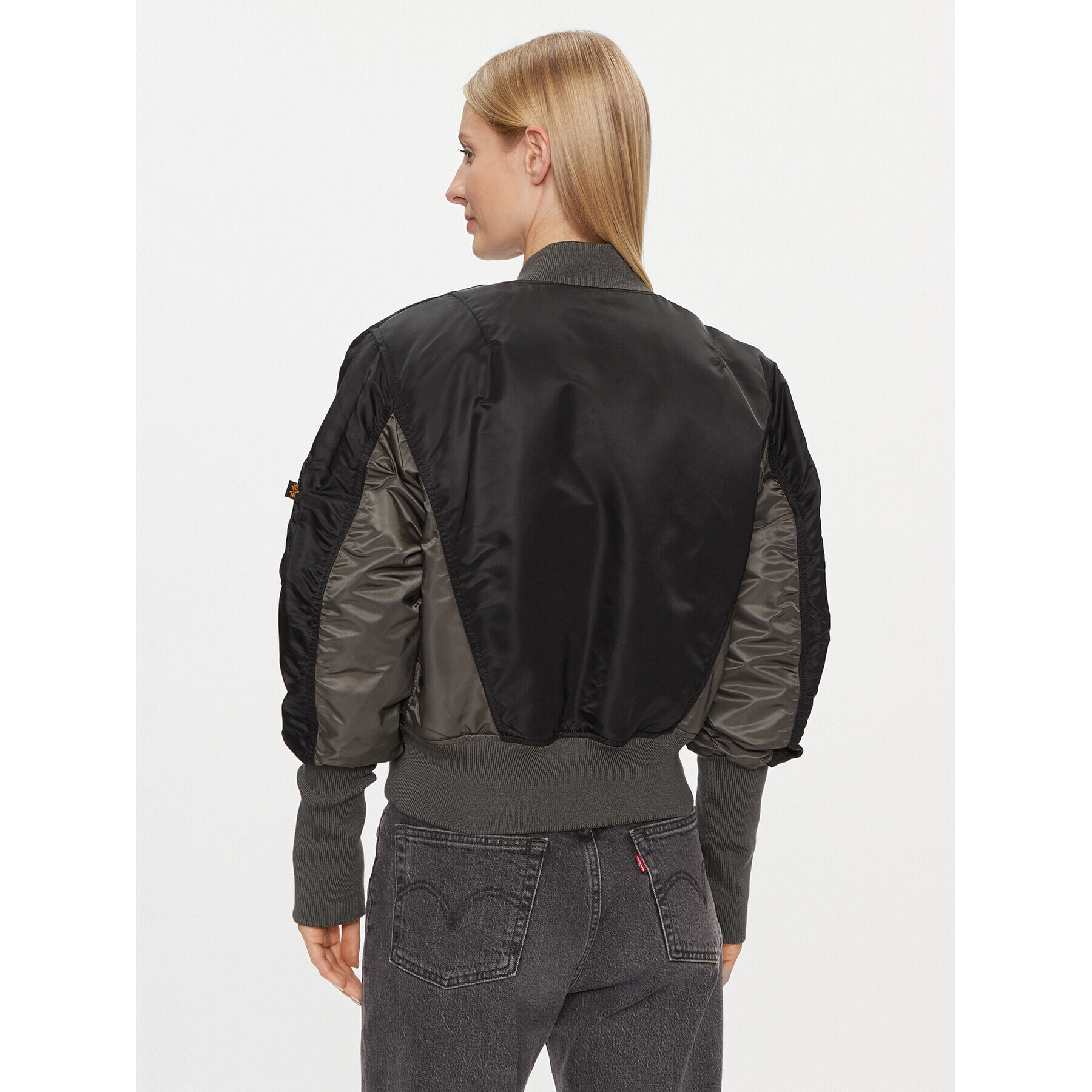 Alpha Industries Bomber jakna MA-1 Cyber 108008 Črna Regular Fit - Pepit.si