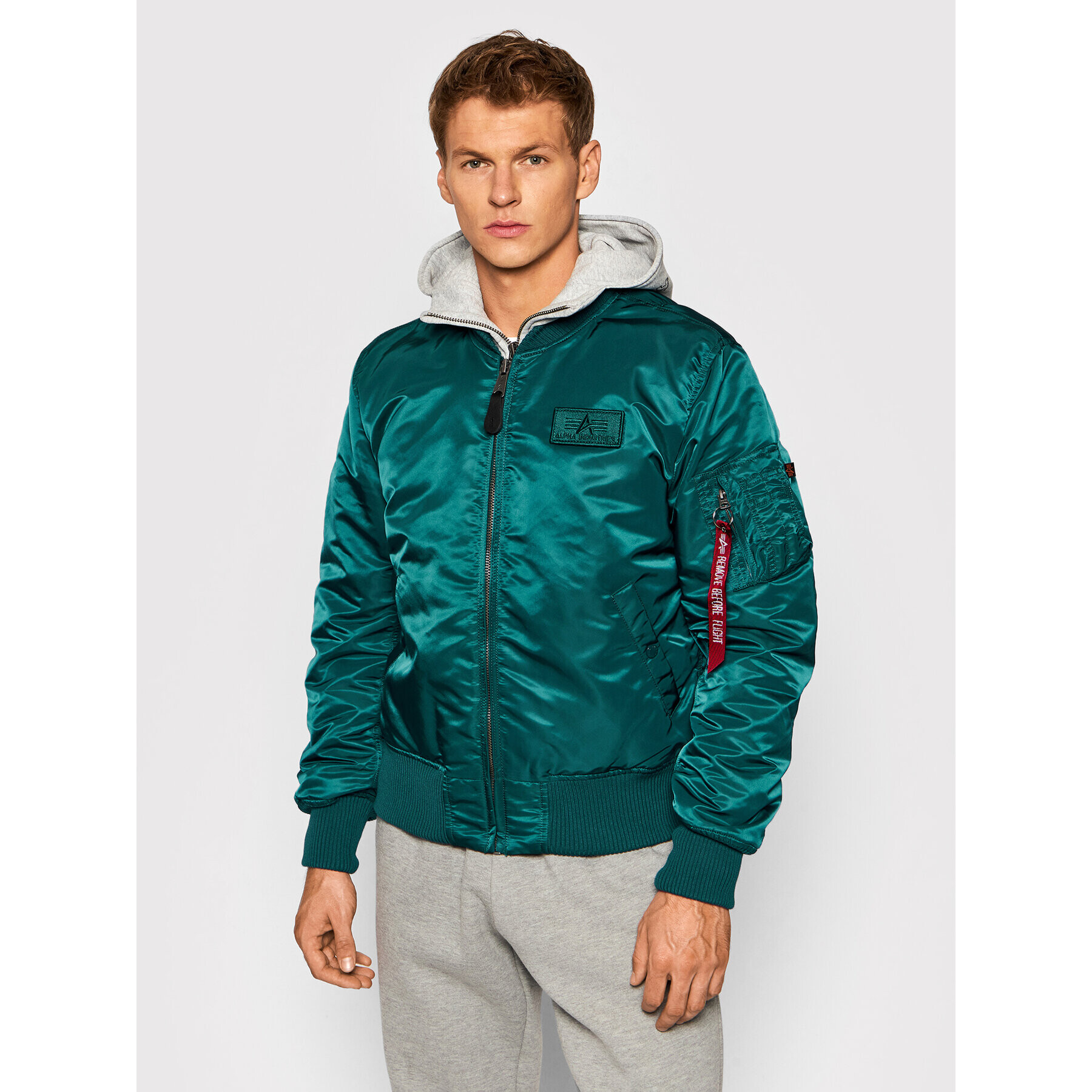 Alpha Industries Bomber jakna Ma-1 D-Tec 183110 Modra Regular Fit - Pepit.si