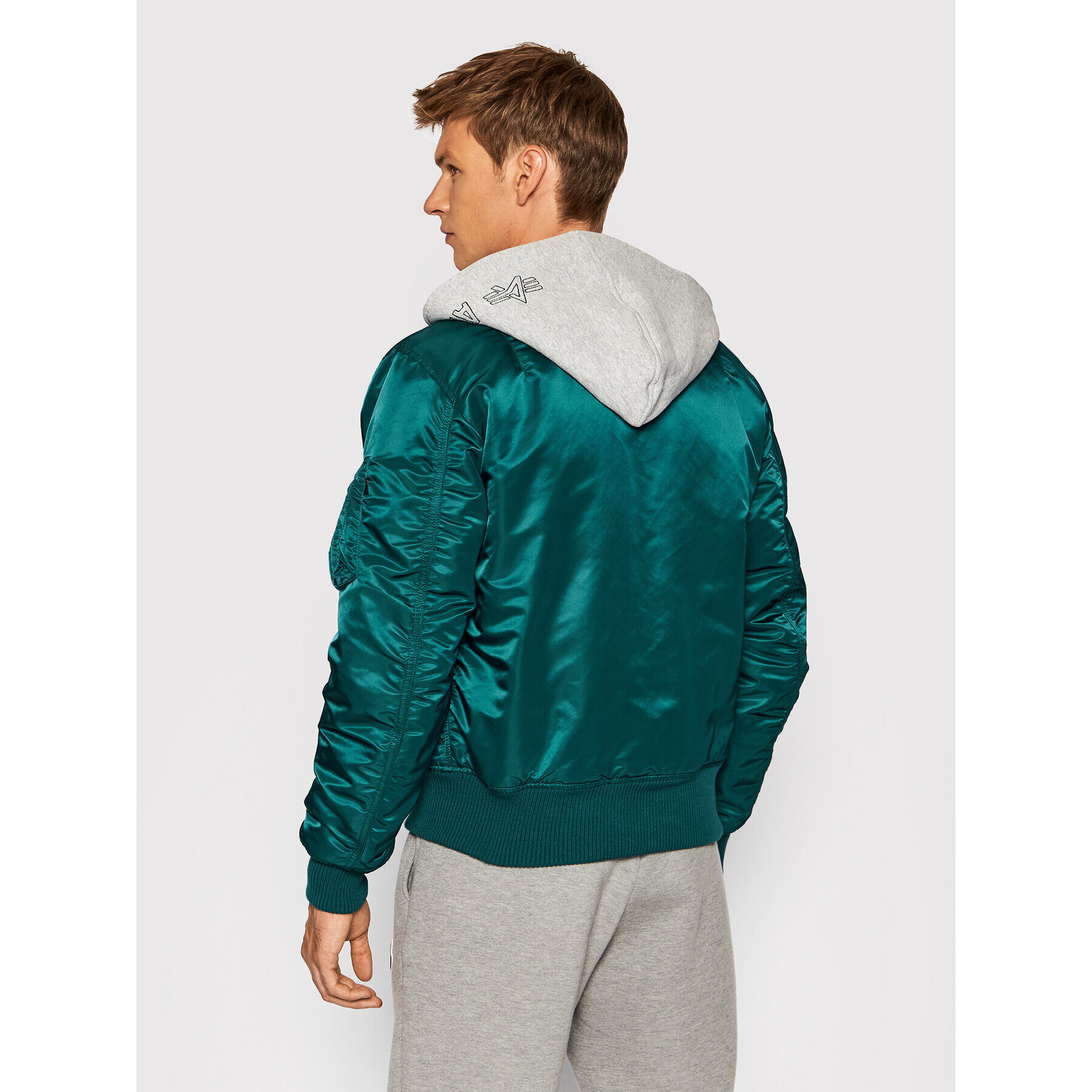 Alpha Industries Bomber jakna Ma-1 D-Tec 183110 Modra Regular Fit - Pepit.si