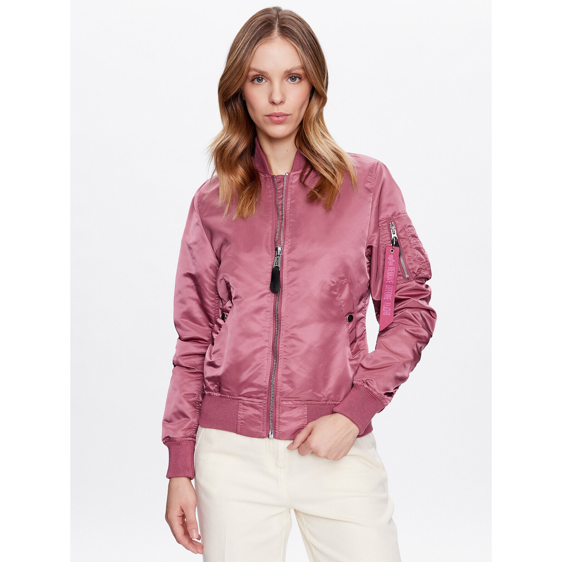 Alpha Industries Bomber jakna MA-1 156001 Roza Regular Fit - Pepit.si