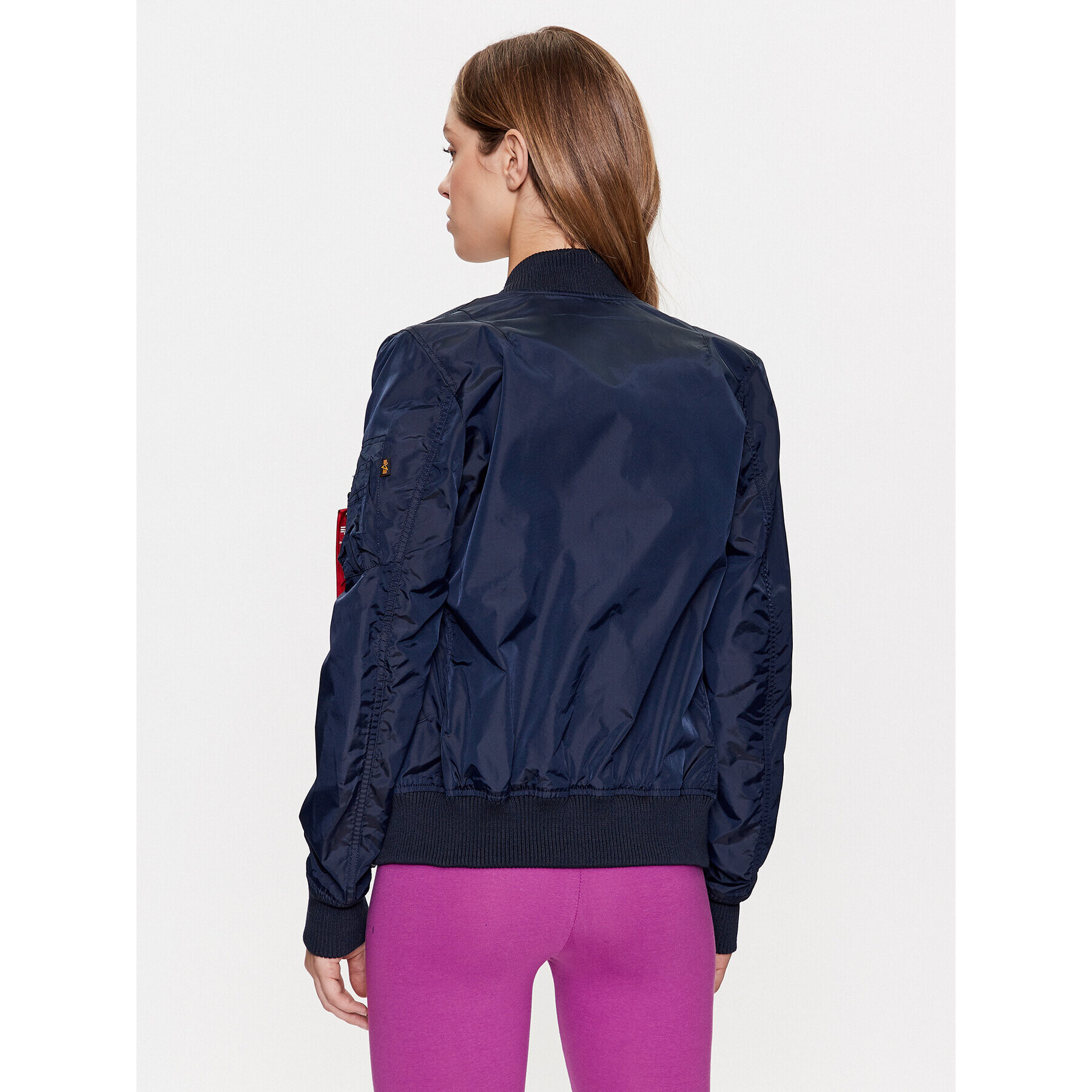 Alpha Industries Bomber jakna MA-1 141041 Modra Slim Fit - Pepit.si