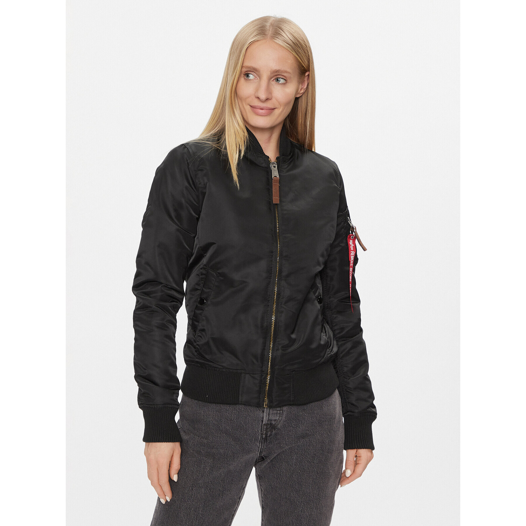 Alpha Industries Bomber jakna MA-1 VF 59 133009 Črna Regular Fit - Pepit.si