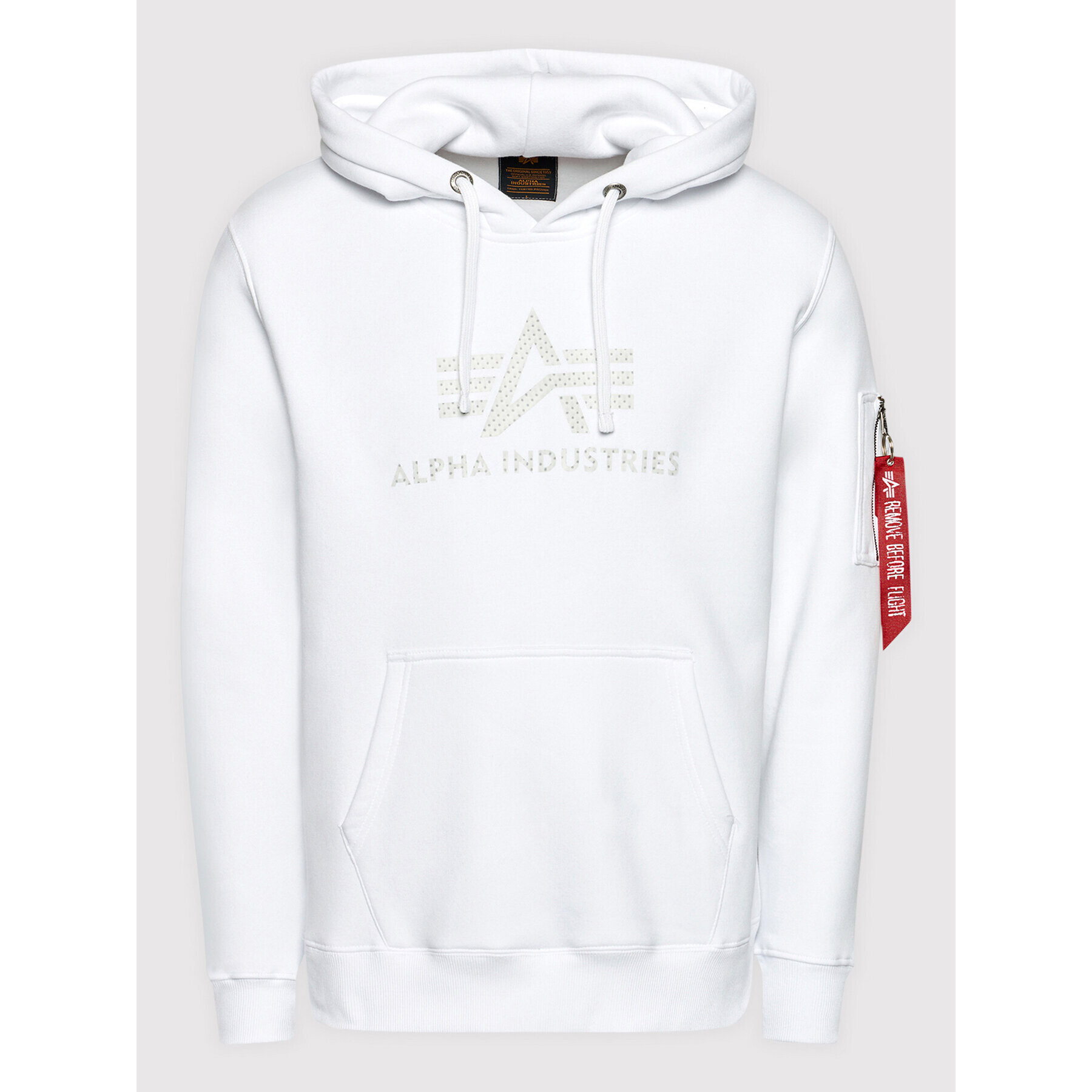 Alpha Industries Jopa 3D Logo 128341 Bela Regular Fit - Pepit.si