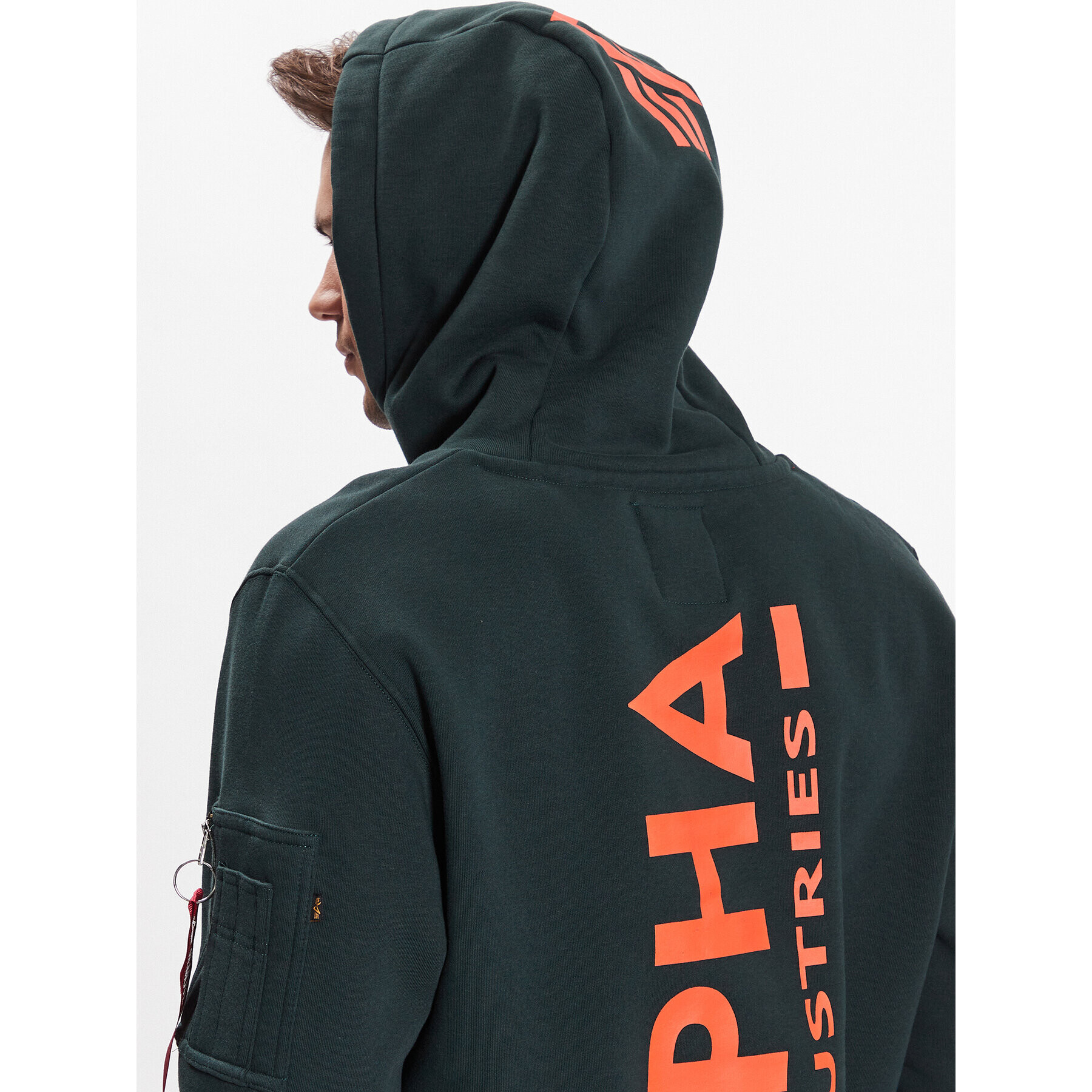 Alpha Industries Jopa Back Print 178318 Mornarsko modra Regular Fit - Pepit.si