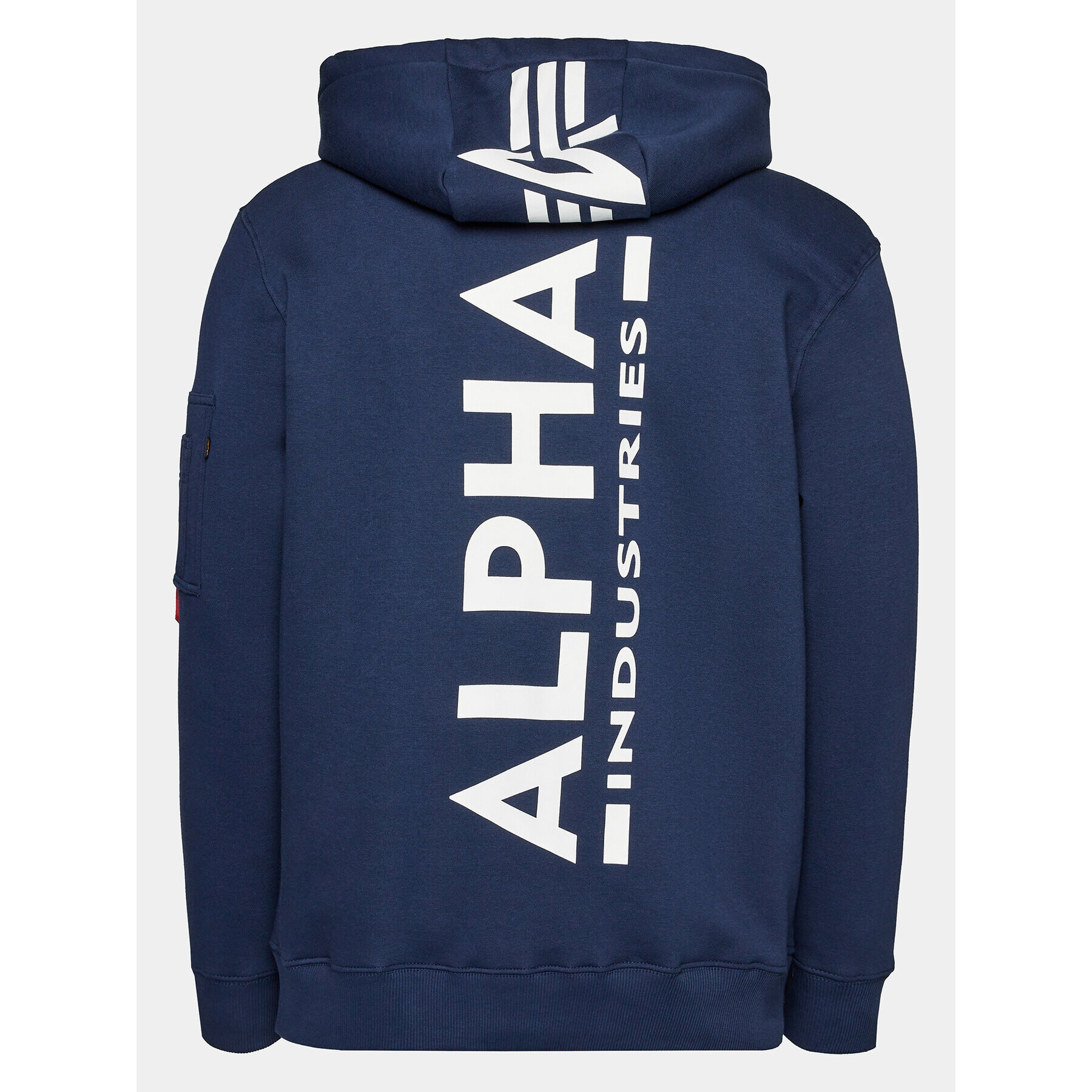 Alpha Industries Jopa Back Print 178318 Mornarsko modra Regular Fit - Pepit.si