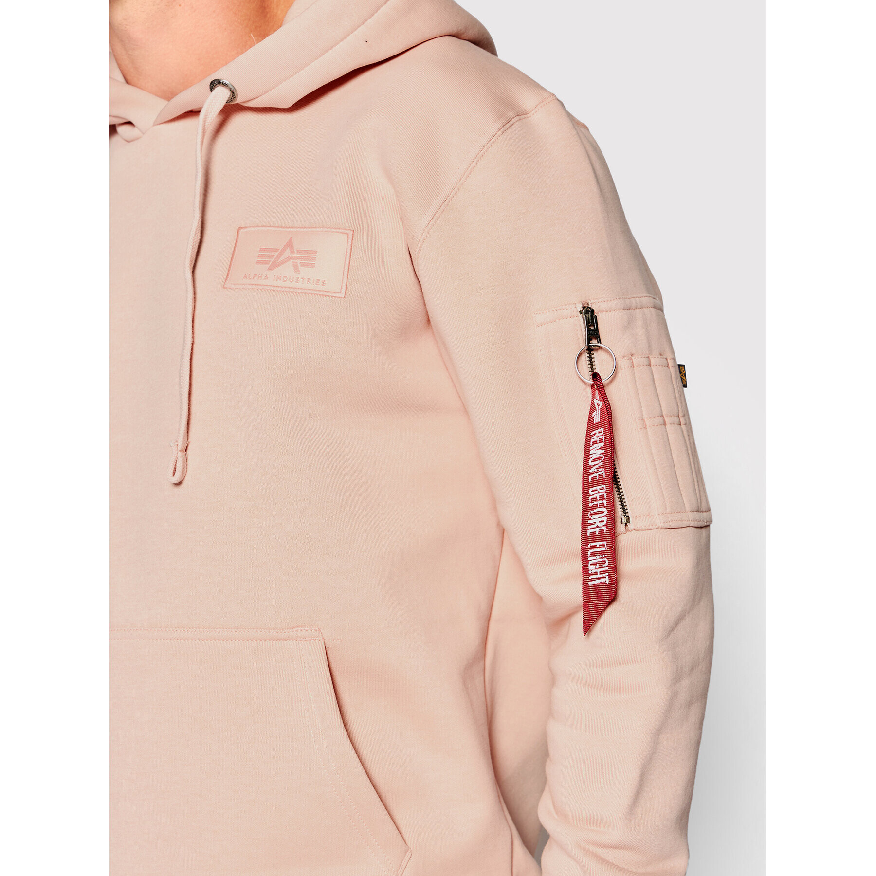 Alpha Industries Jopa Back Print 178318 Roza Regular Fit - Pepit.si