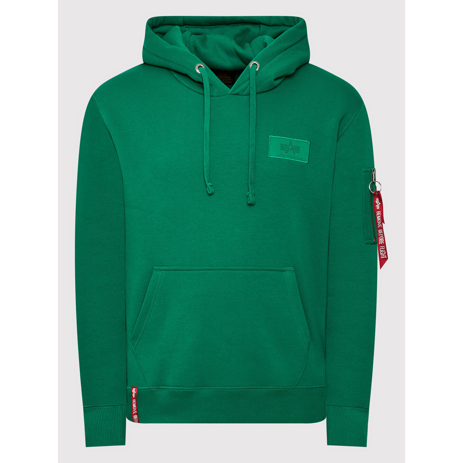 Alpha Industries Jopa Back Print 178318 Zelena Regular Fit - Pepit.si