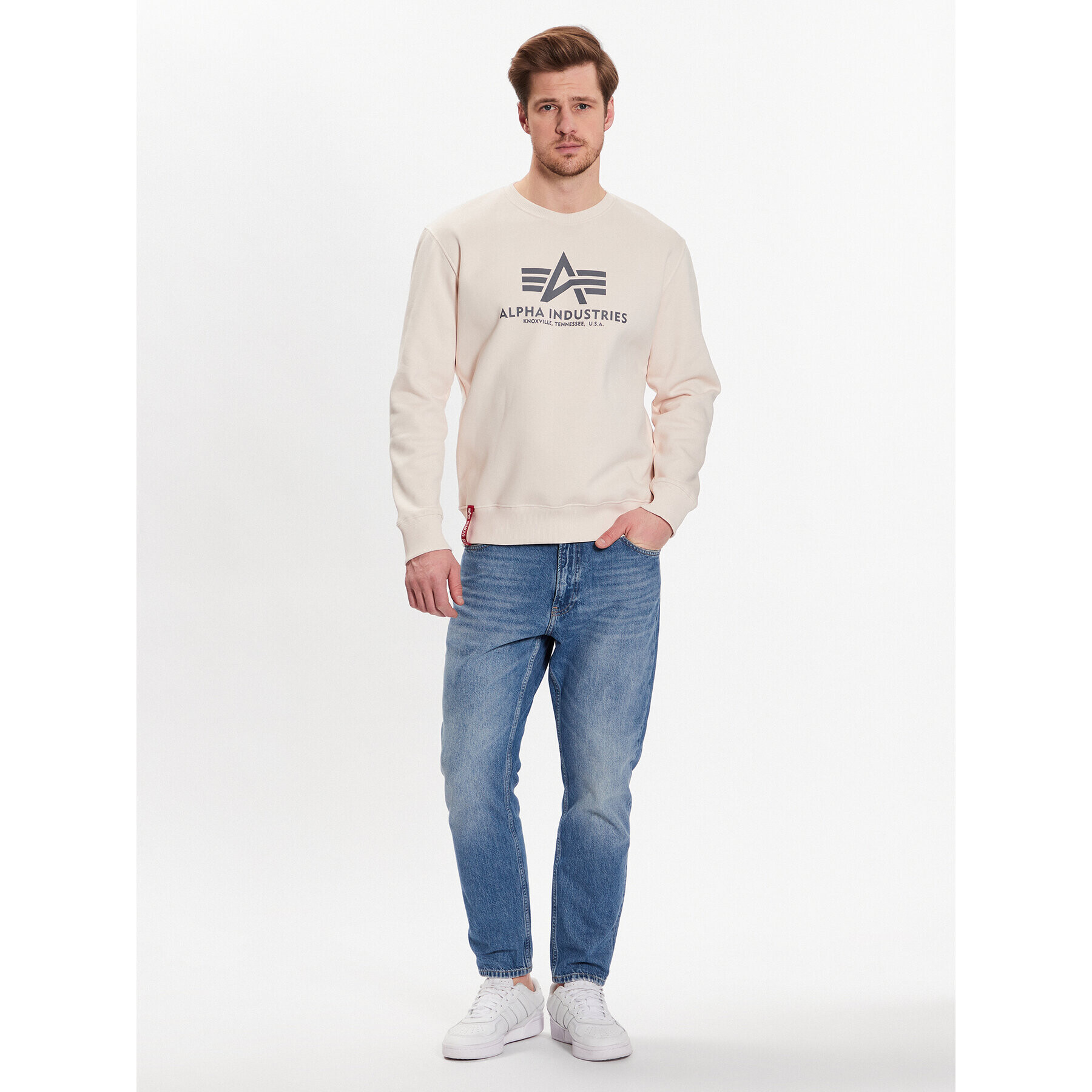 Alpha Industries Jopa Basic 178302 Écru Regular Fit - Pepit.si