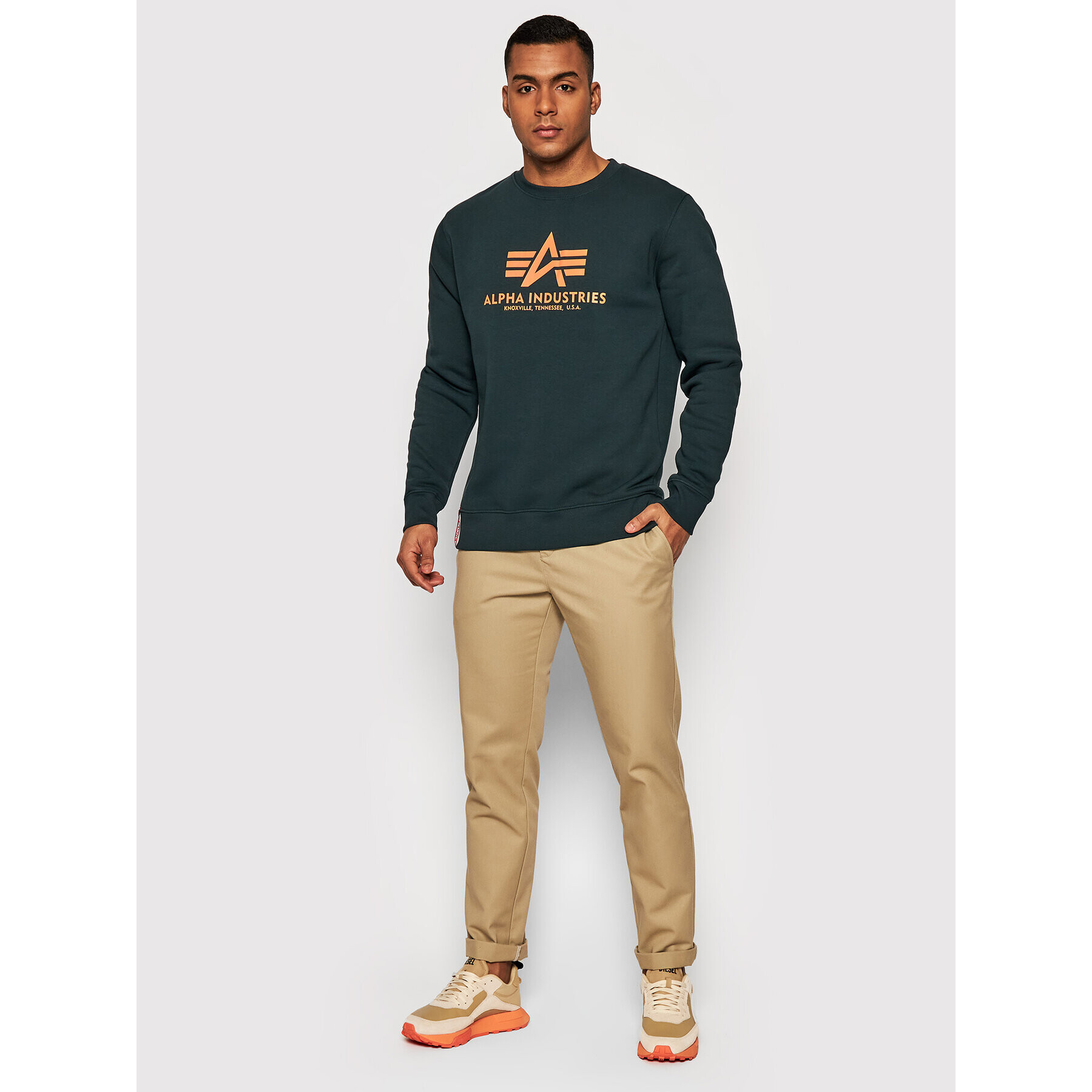 Alpha Industries Jopa Basic 178302 Mornarsko modra Regular Fit - Pepit.si