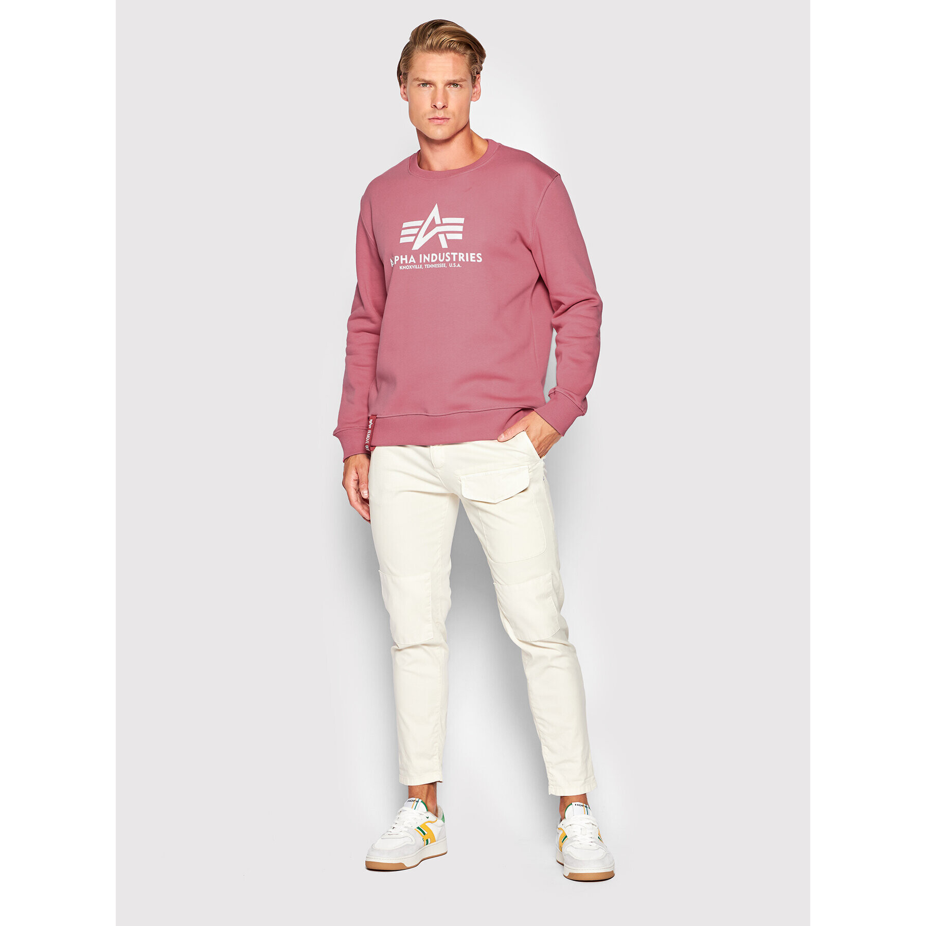 Alpha Industries Jopa Basic 178302 Roza Regular Fit - Pepit.si