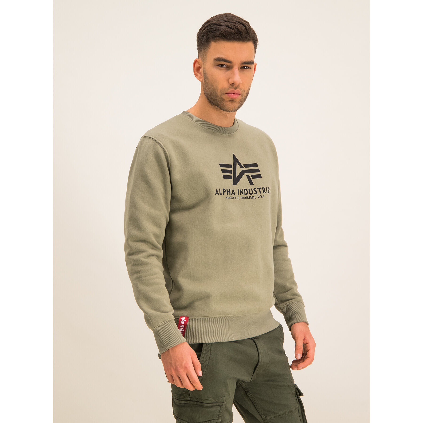 Alpha Industries Jopa Basic 178302 Zelena Regular Fit - Pepit.si