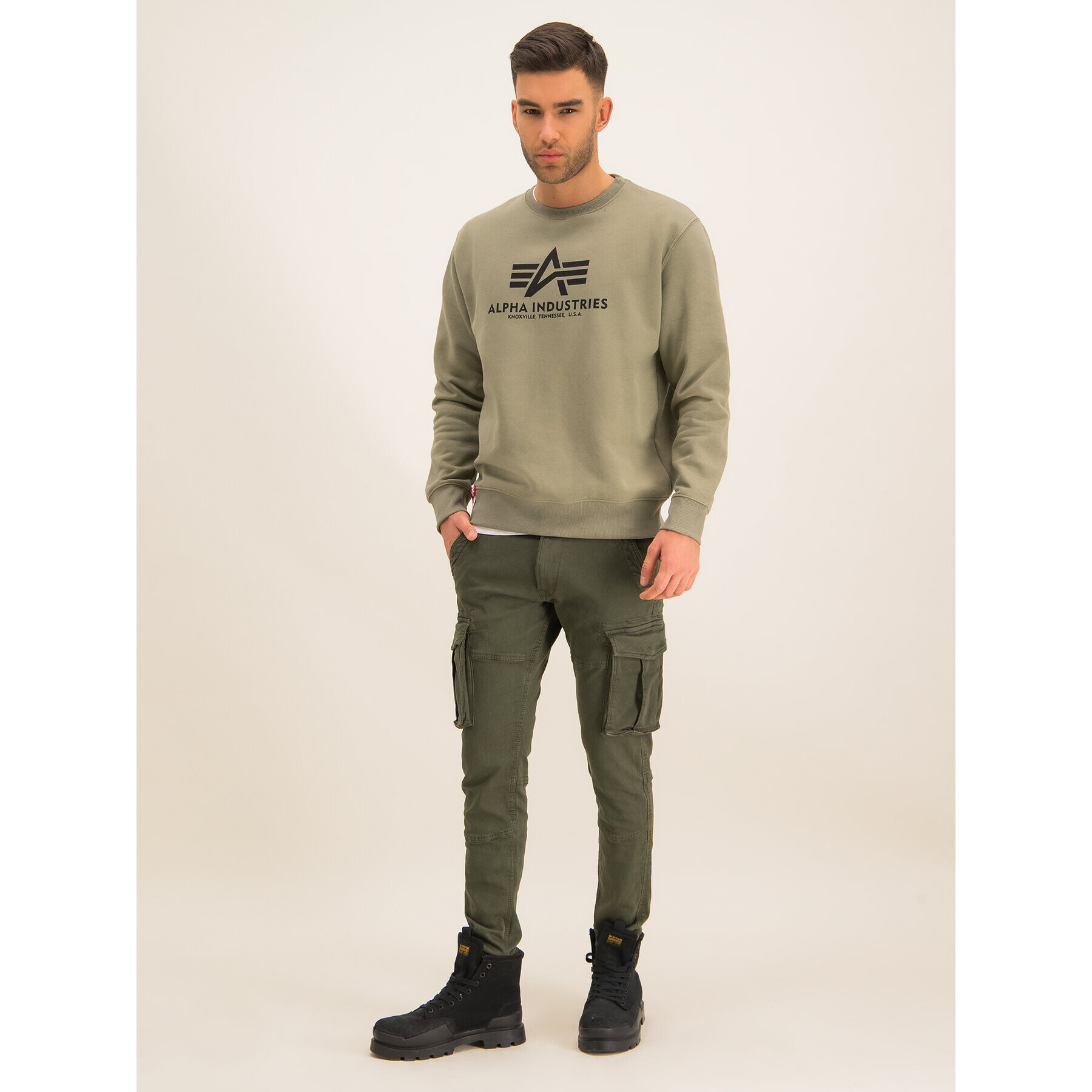 Alpha Industries Jopa Basic 178302 Zelena Regular Fit - Pepit.si