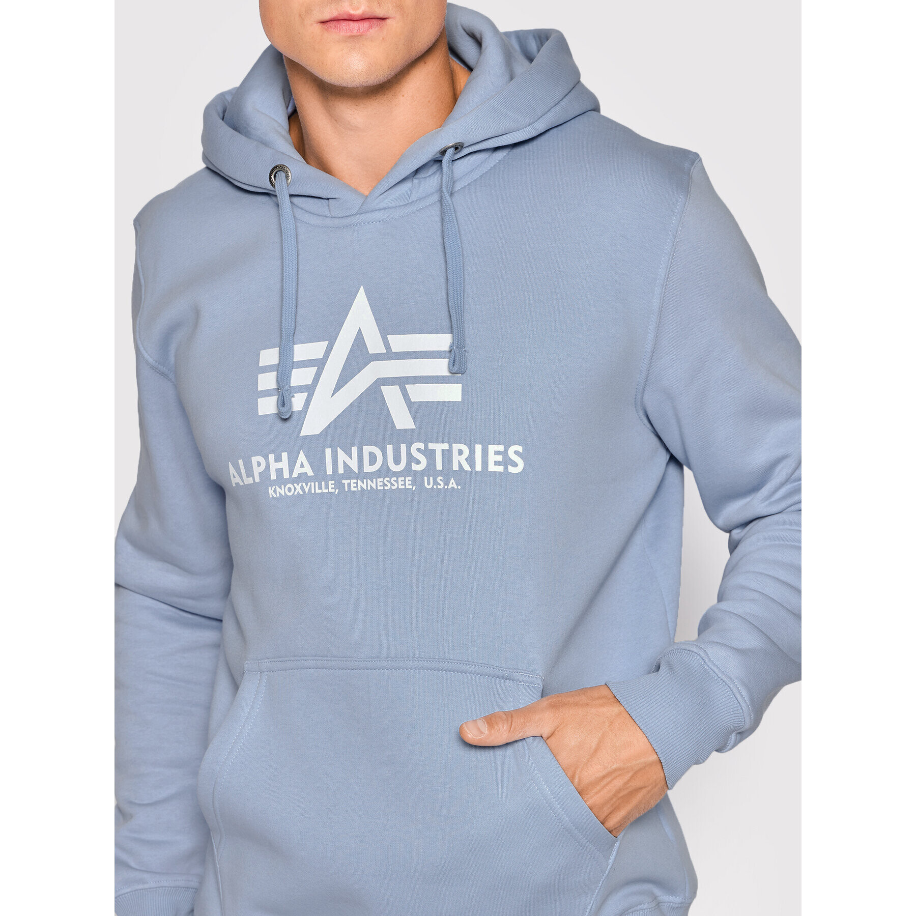 Alpha Industries Jopa Basic 178312 Modra Regular Fit - Pepit.si