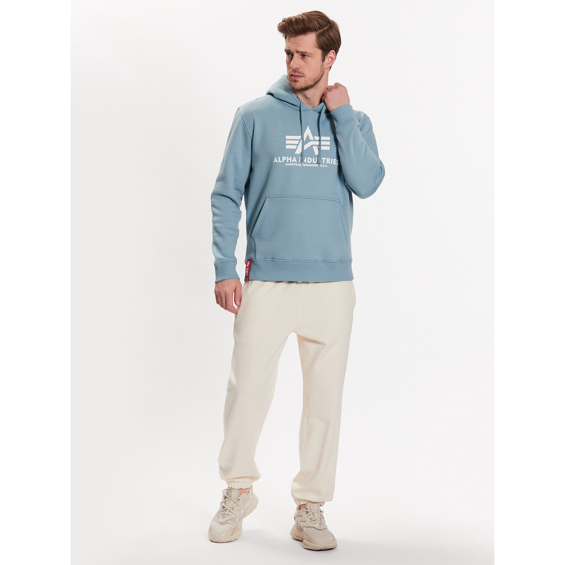 Alpha Industries Jopa Basic 196318 Modra Regular Fit - Pepit.si