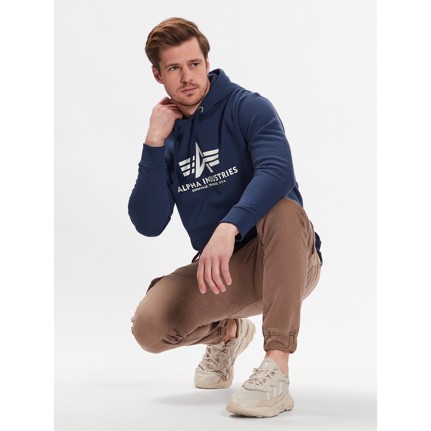 Alpha Industries Jopa Basic 178312 Mornarsko modra Regular Fit - Pepit.si