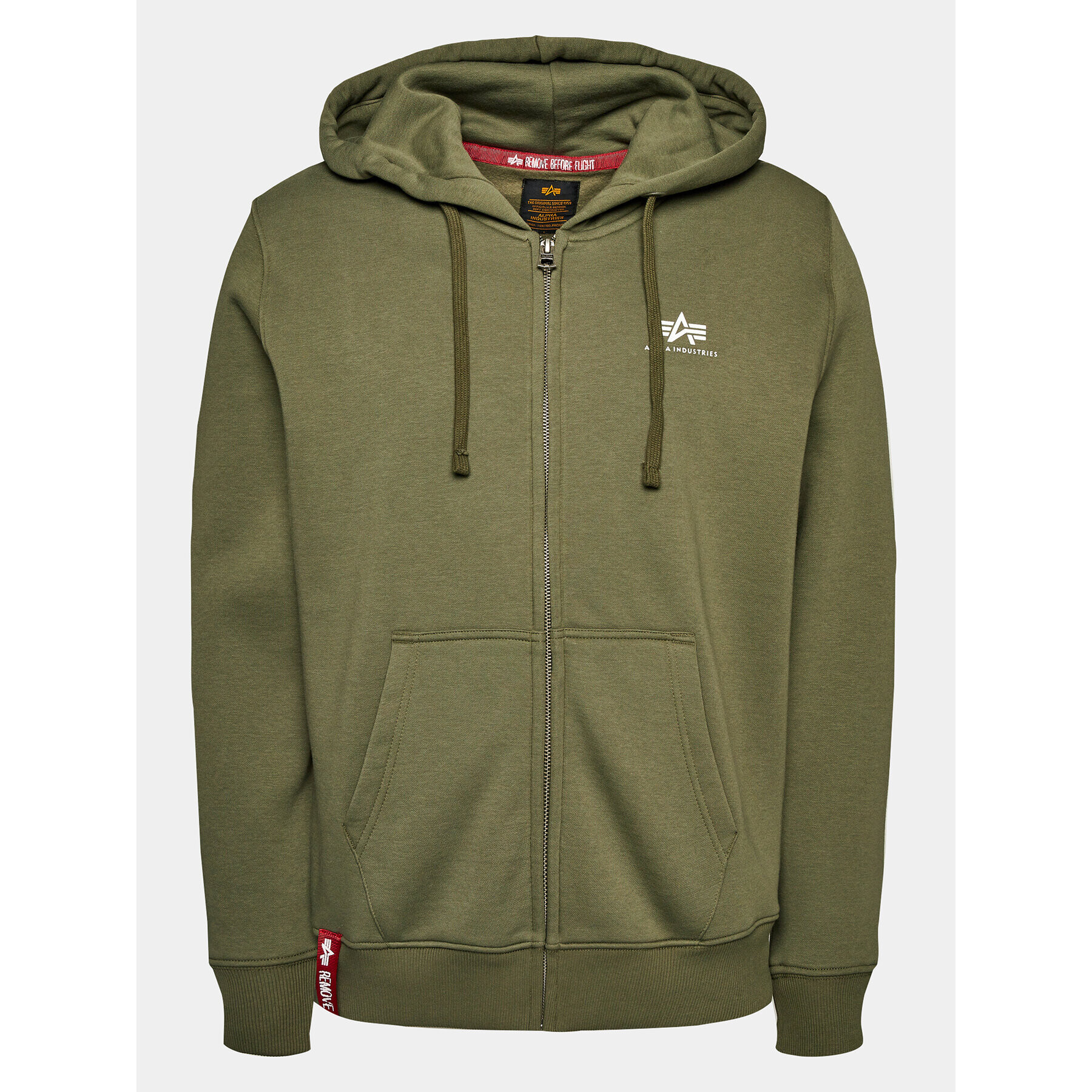 Alpha Industries Jopa Basic Zip 118342 Zelena Regular Fit - Pepit.si