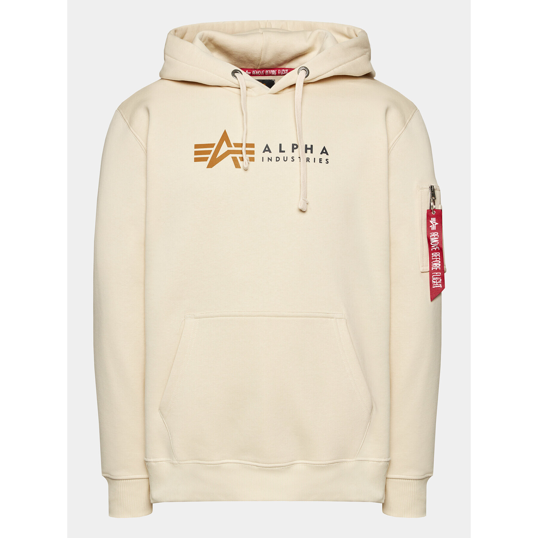 Alpha Industries Jopa Label 118331 Écru Regular Fit - Pepit.si