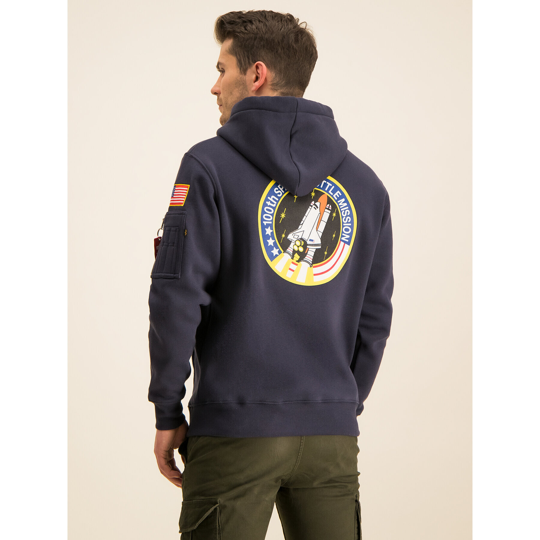 Alpha Industries Jopa Nasa 178317 Mornarsko modra Regular Fit - Pepit.si