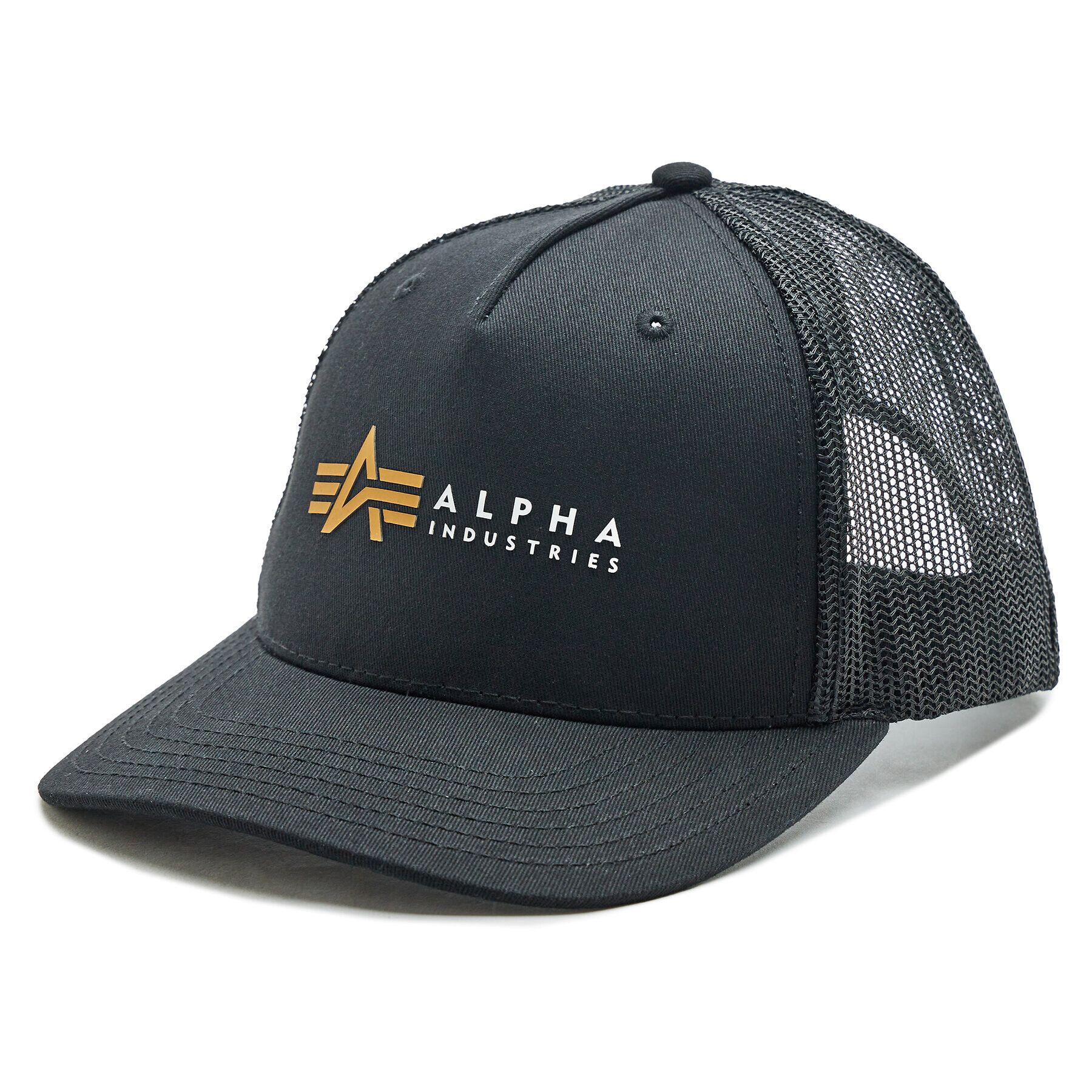 Alpha Industries Kapa s šiltom Label 106901 Črna - Pepit.si