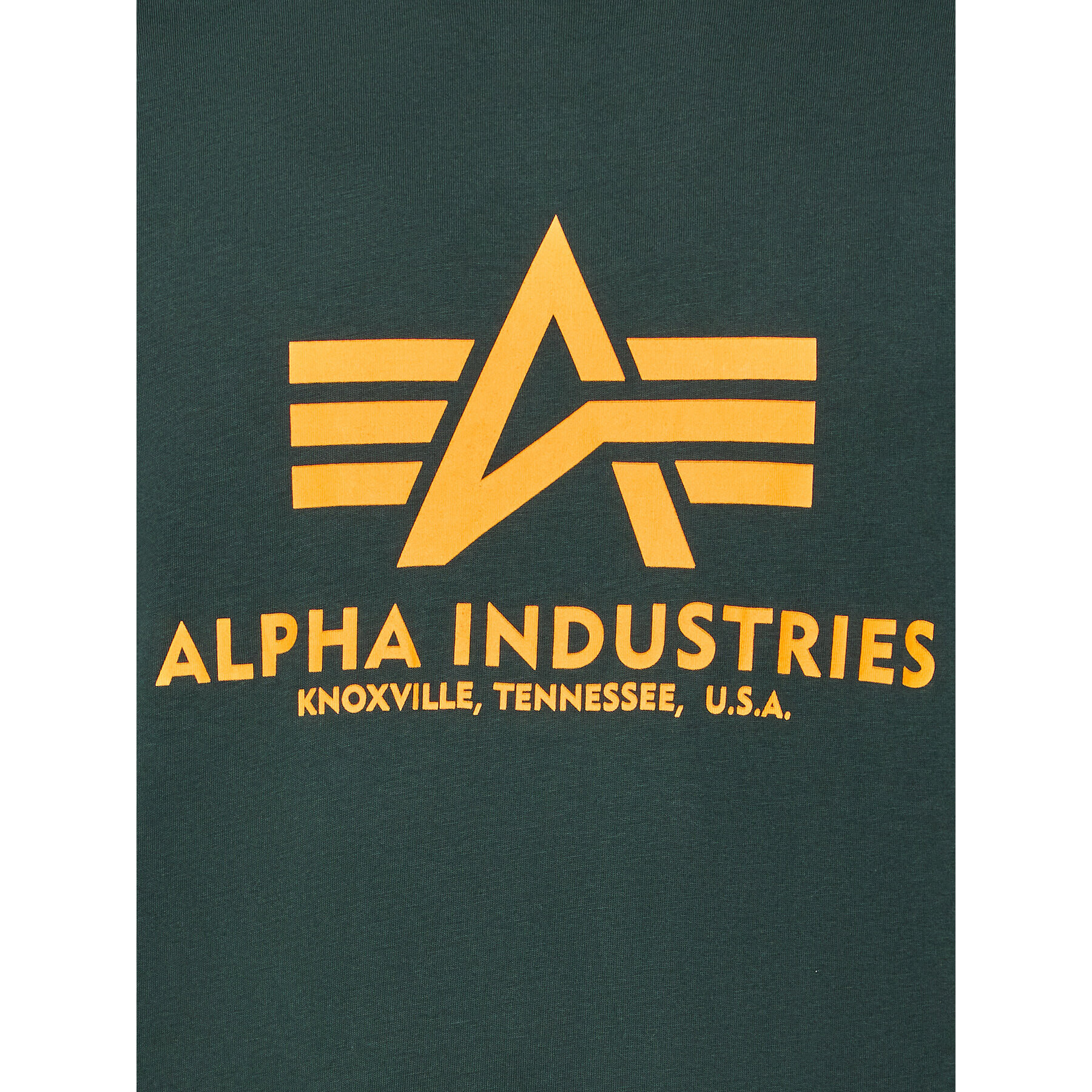 Alpha Industries Majica Basic 100501 Zelena Regular Fit - Pepit.si