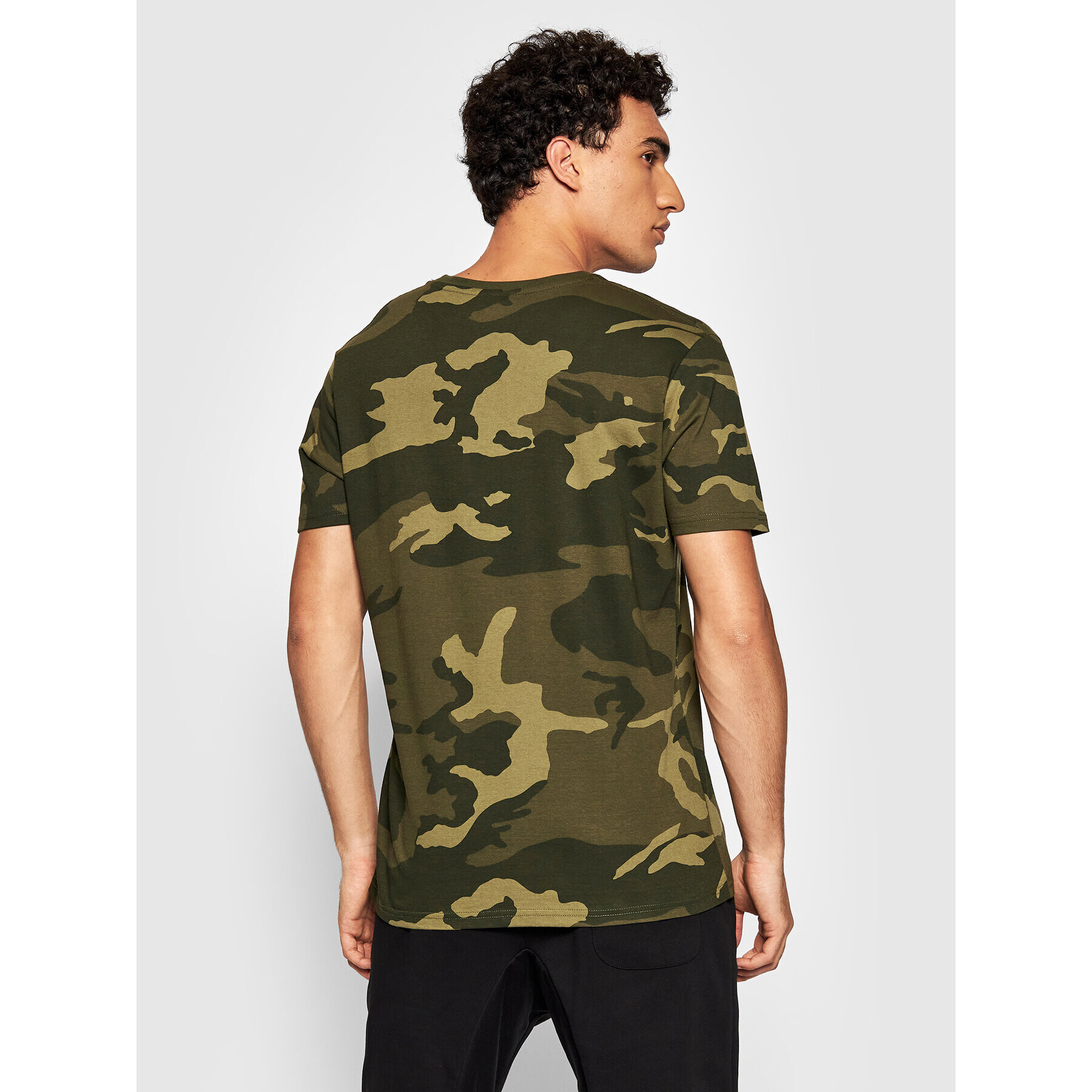 Alpha Industries Majica Basic 100501C Zelena Regular Fit - Pepit.si