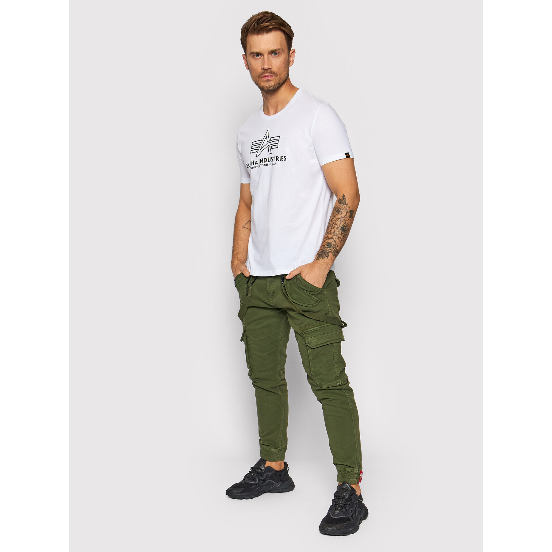 Alpha Industries Majica Basic 118505 Bela Regular Fit - Pepit.si