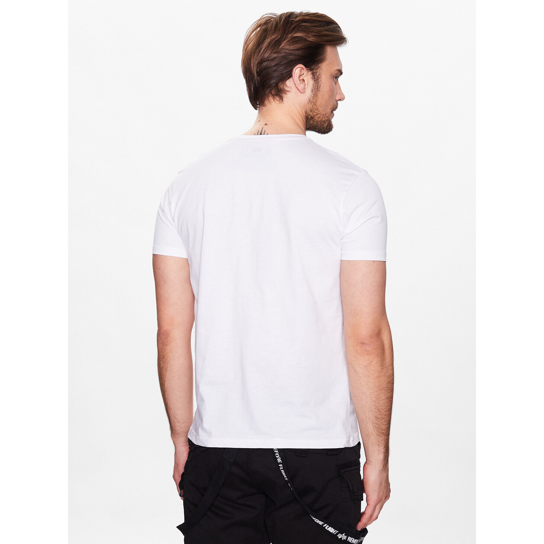 Alpha Industries Majica Basic 118533 Bela Regular Fit - Pepit.si