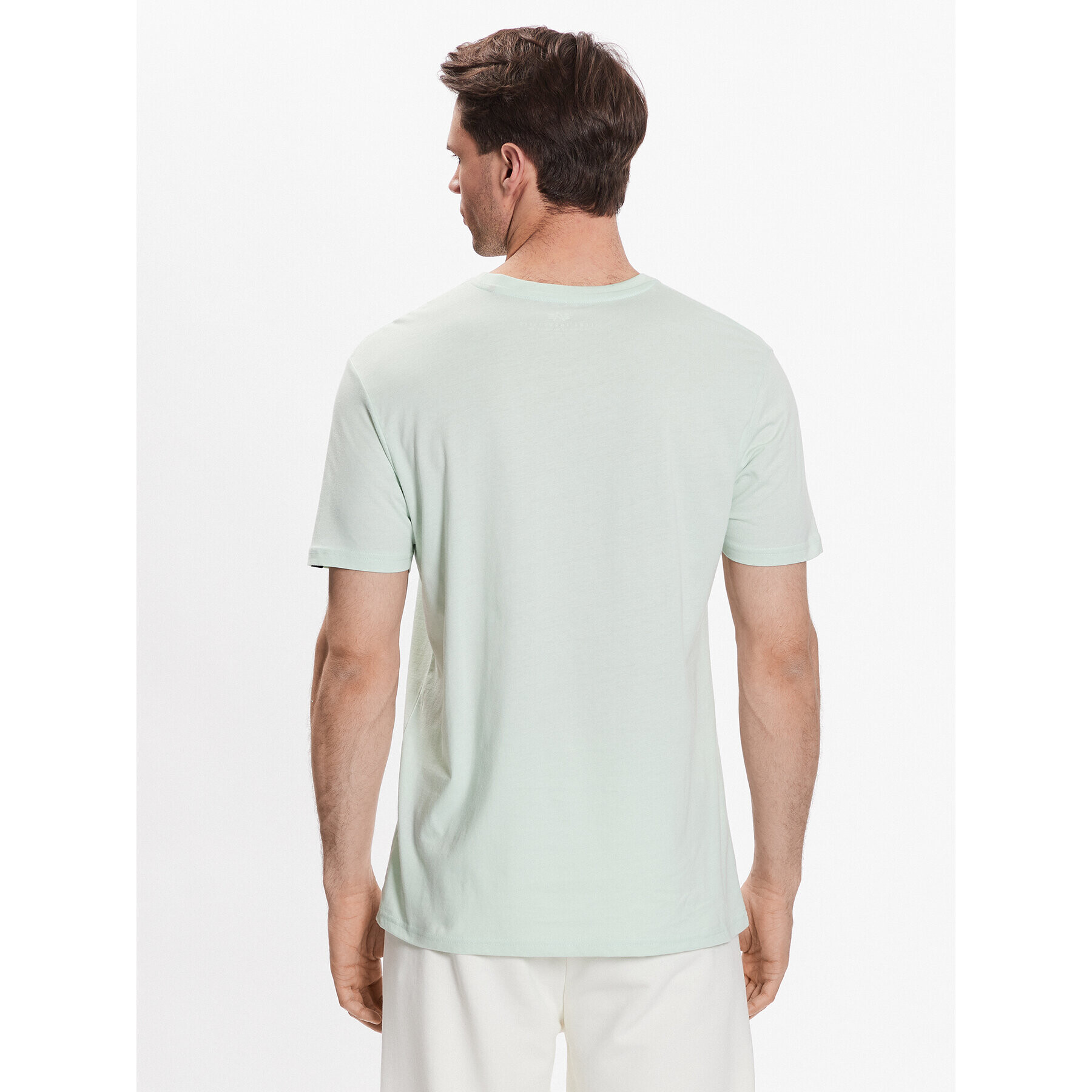 Alpha Industries Majica Basic T Small Logo 188505 Zelena Regular Fit - Pepit.si