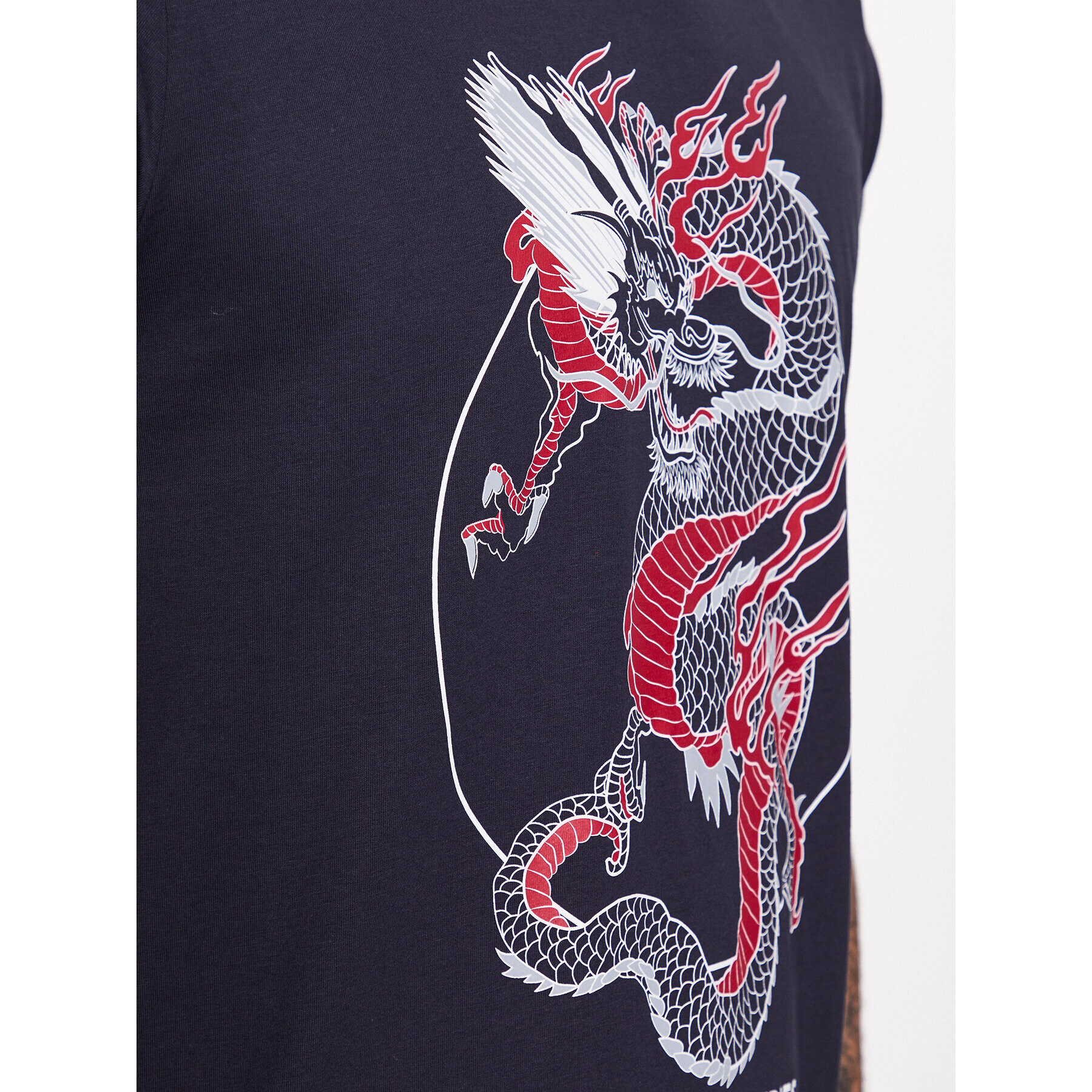 Alpha Industries Majica Heratage Dragon T Modra Regular Fit - Pepit.si