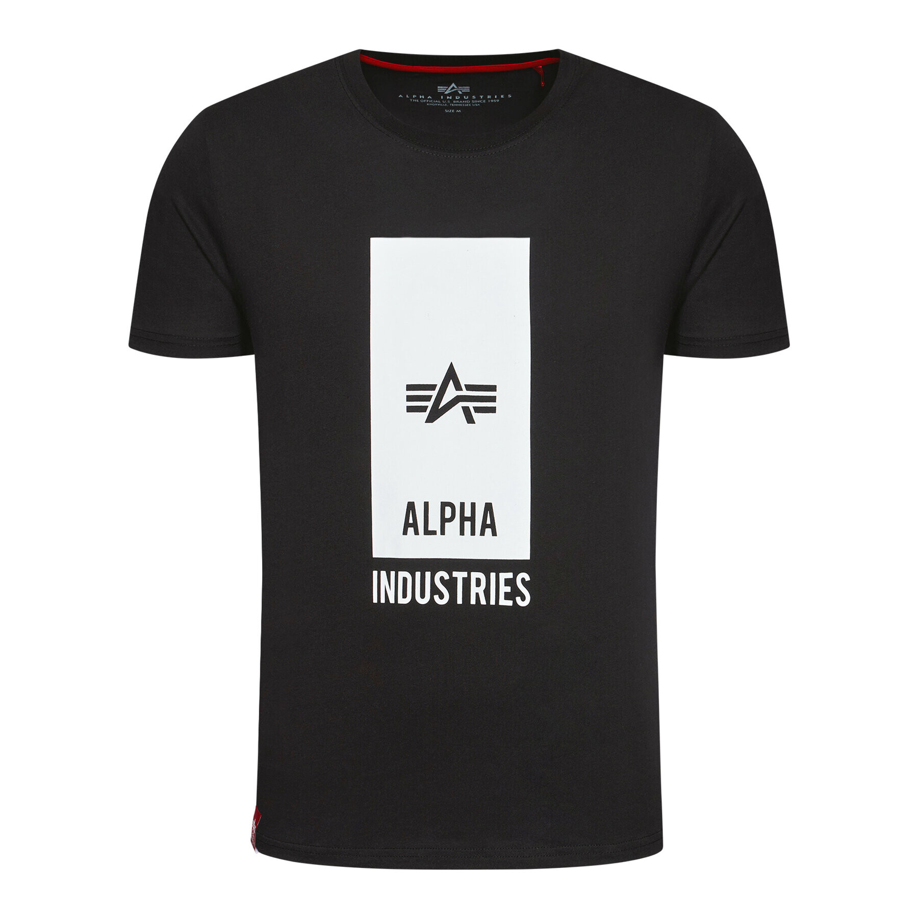 Alpha Industries Majica Logo 126547 Črna Regular Fit - Pepit.si