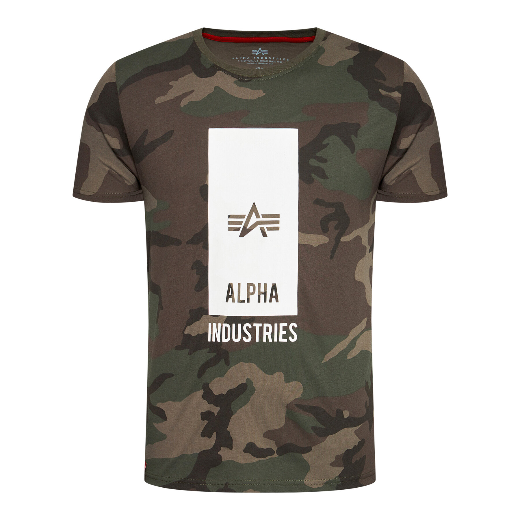 Alpha Industries Majica Logo 126547C Zelena Regular Fit - Pepit.si