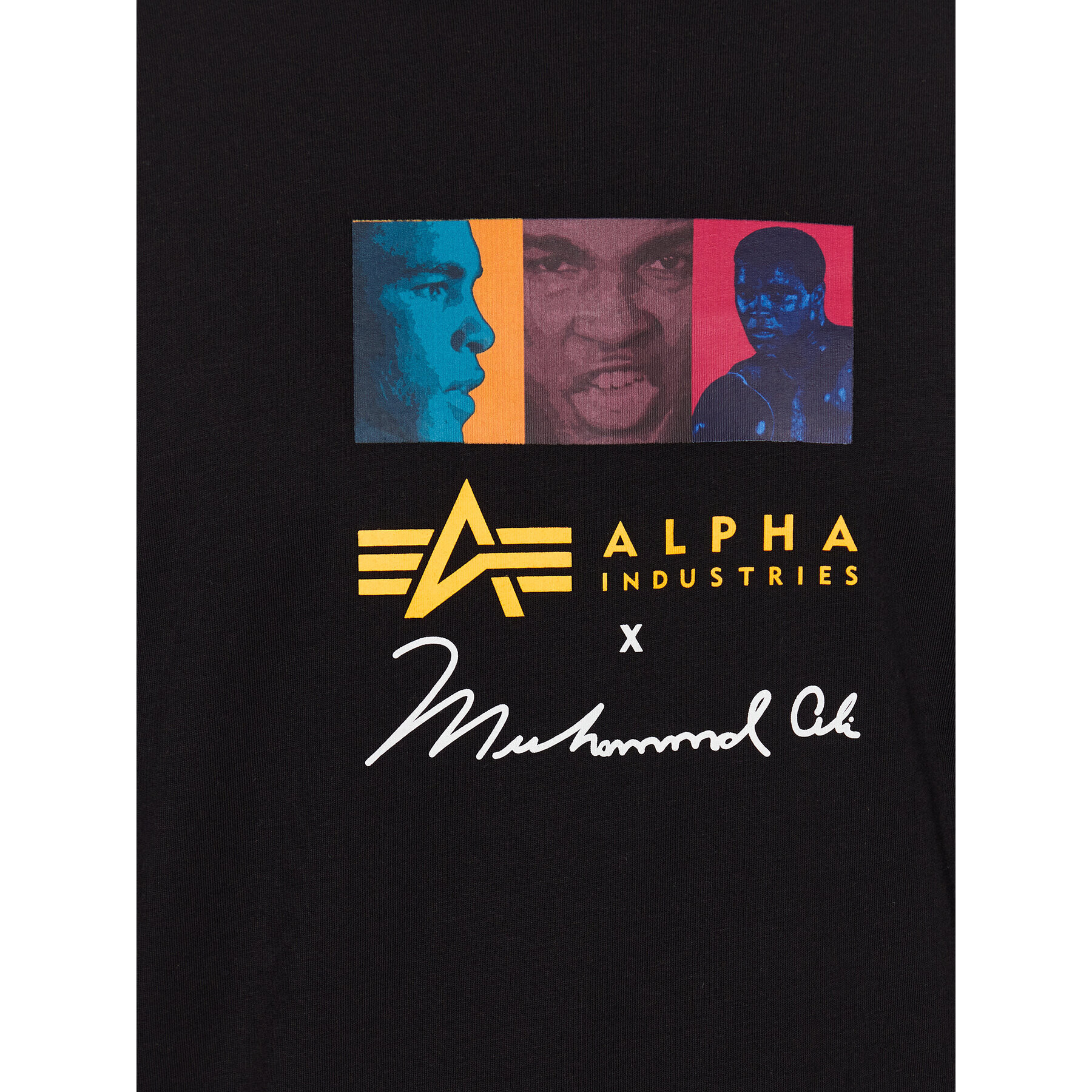 Alpha Industries Majica Muhammad Ali Pop Art 136518 Črna Regular Fit - Pepit.si