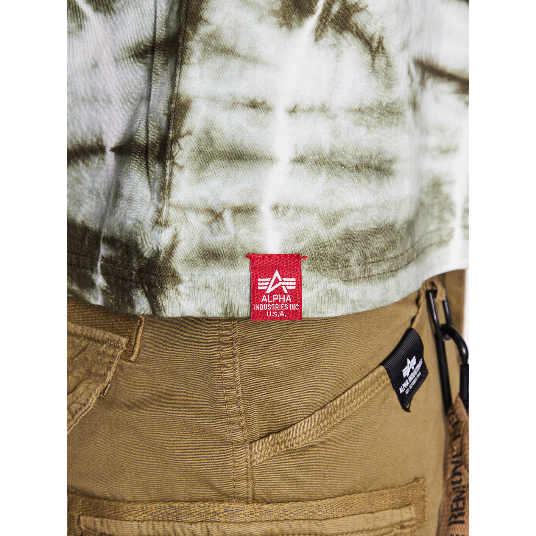 Alpha Industries Majica Tie Dye 106508 Pisana Regular Fit - Pepit.si