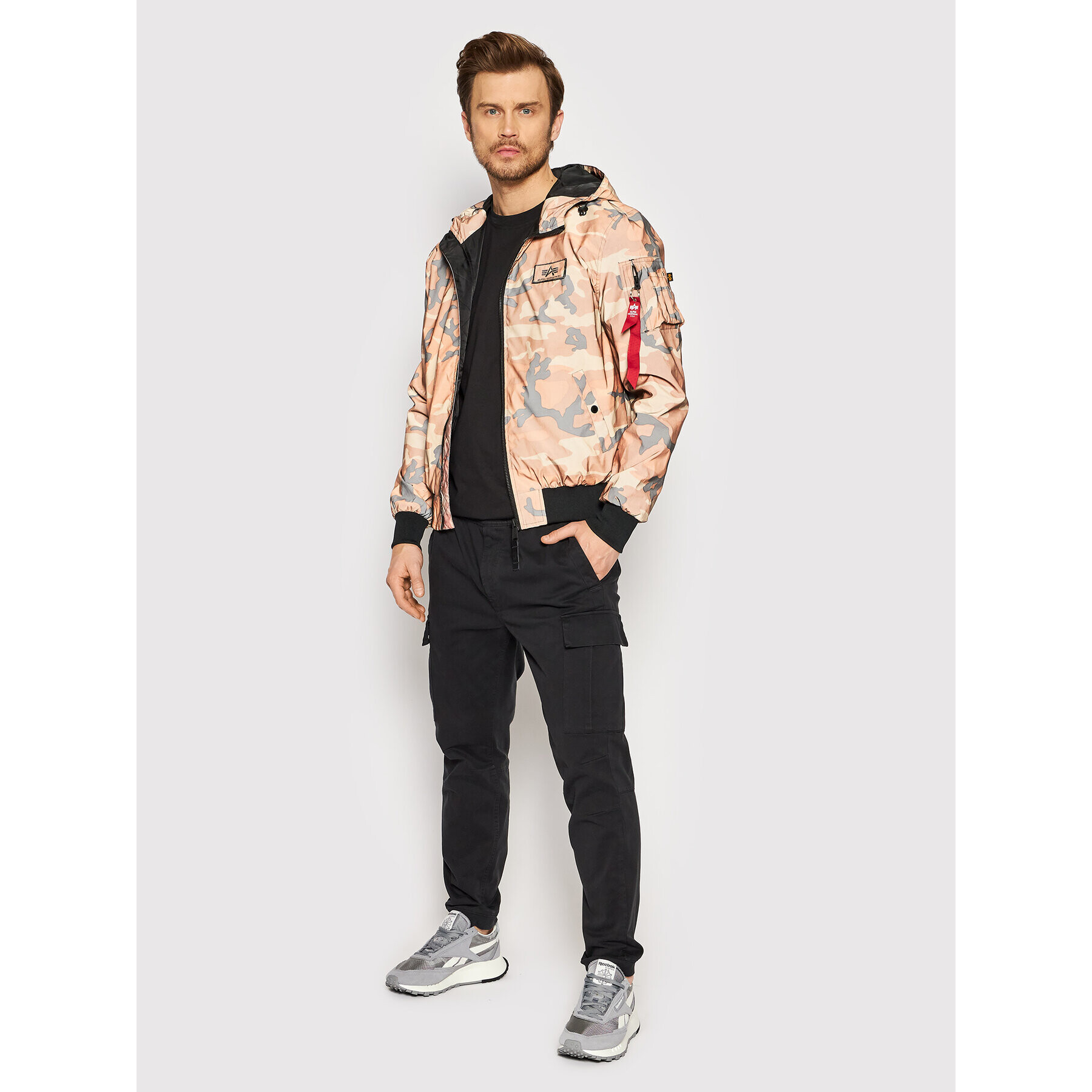 Alpha Industries Prehodna jakna Camo 126138RC Rjava Regular Fit - Pepit.si