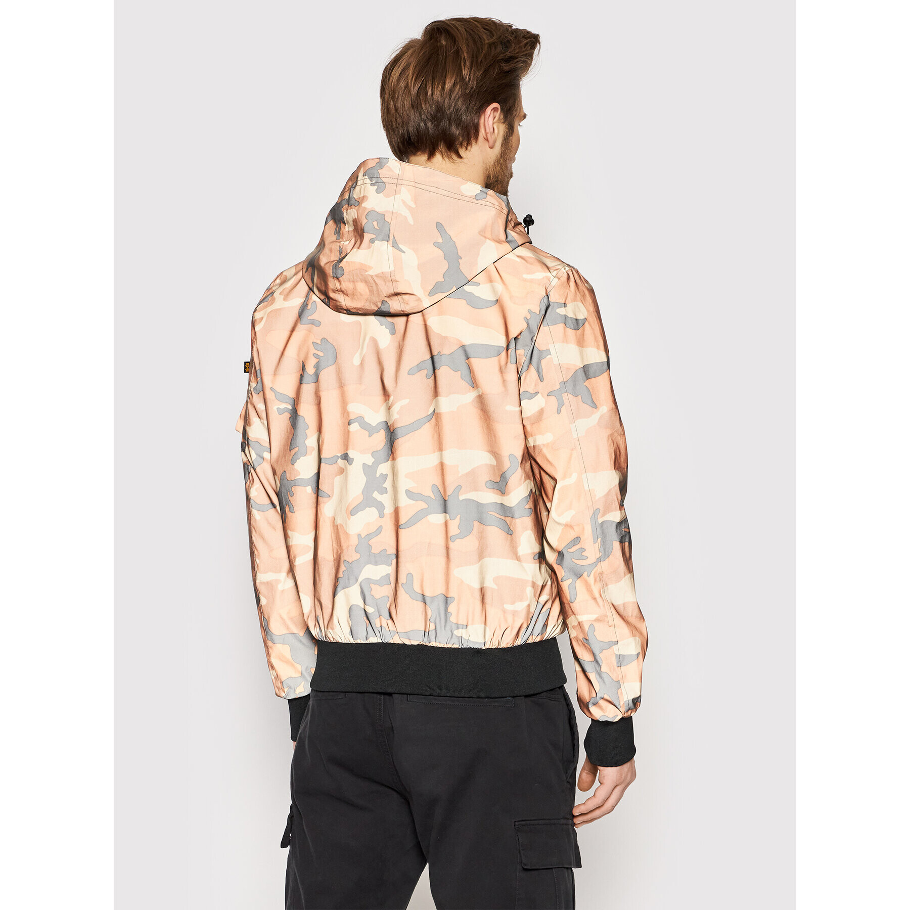 Alpha Industries Prehodna jakna Camo 126138RC Rjava Regular Fit - Pepit.si