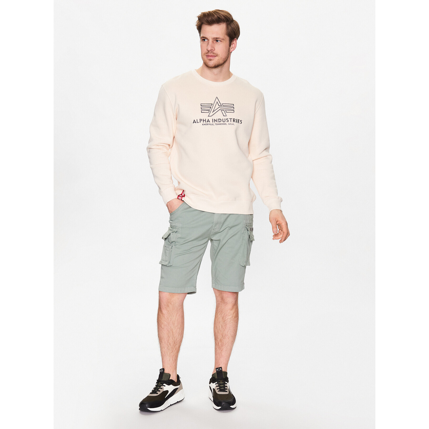 Alpha Industries Jopa Basic 118302 Écru Regular Fit - Pepit.si