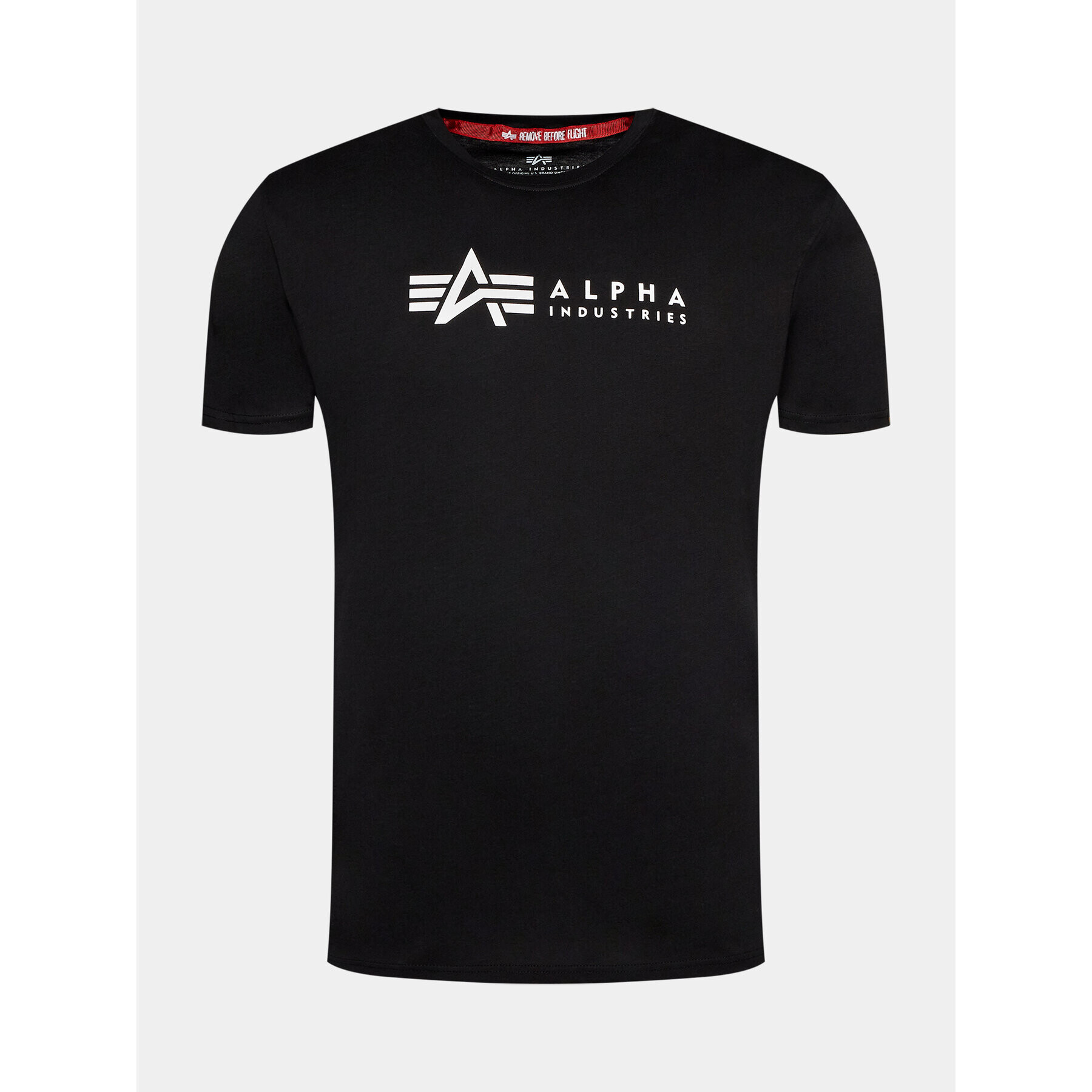 Alpha Industries Set dveh majic Alpha Label T 118534 Črna Regular Fit - Pepit.si