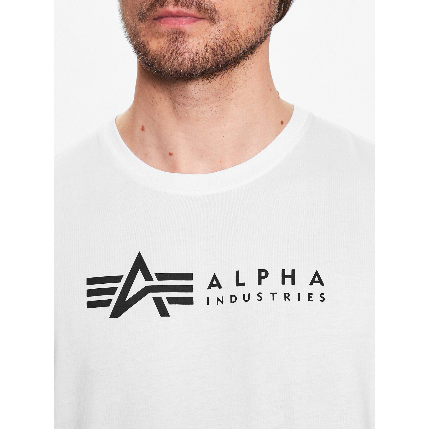 Alpha Industries Set dveh majic Alpha Label 118534 Bela Regular Fit - Pepit.si