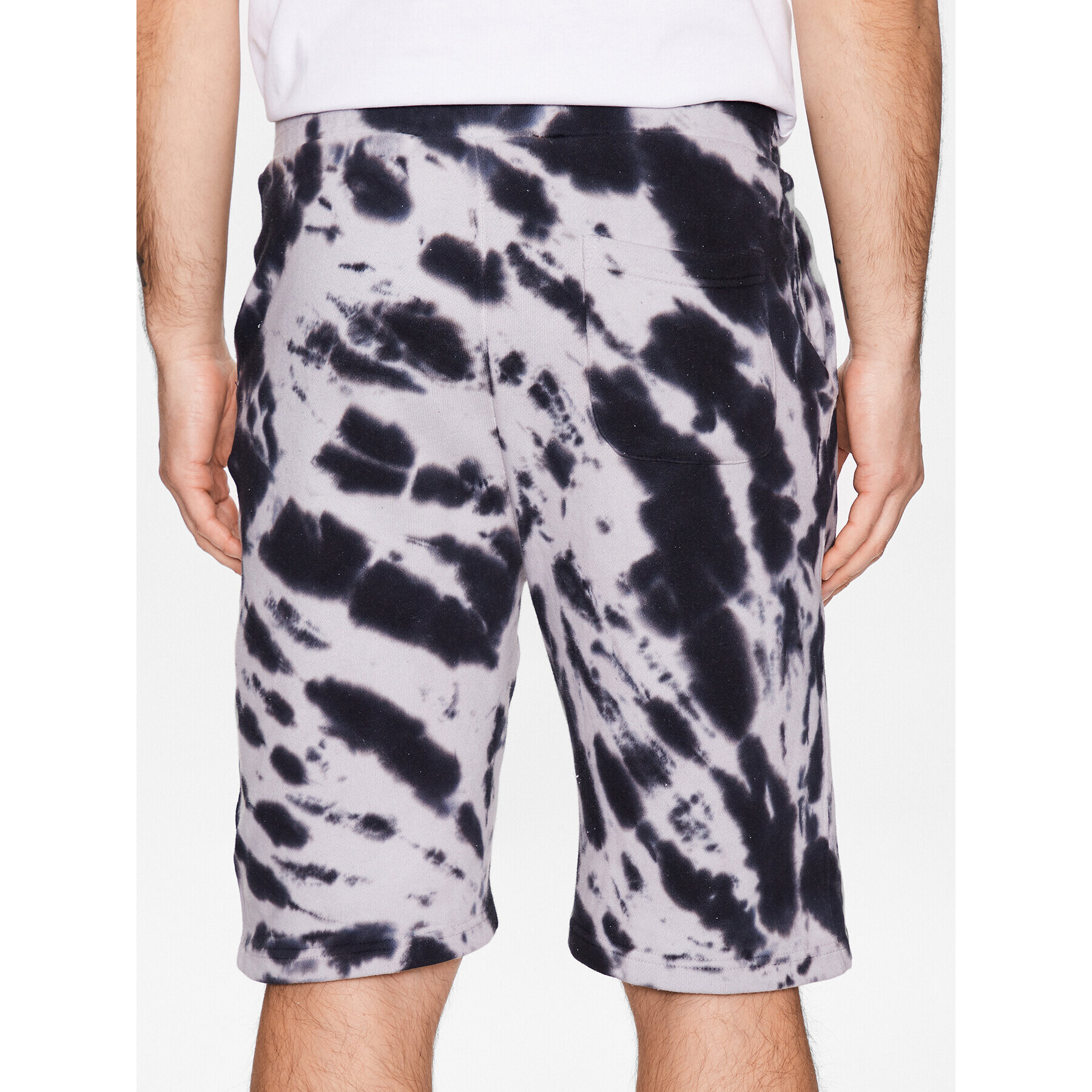 Alpha Industries Športne kratke hlače Tie Dye 106361 Črna Regular Fit - Pepit.si