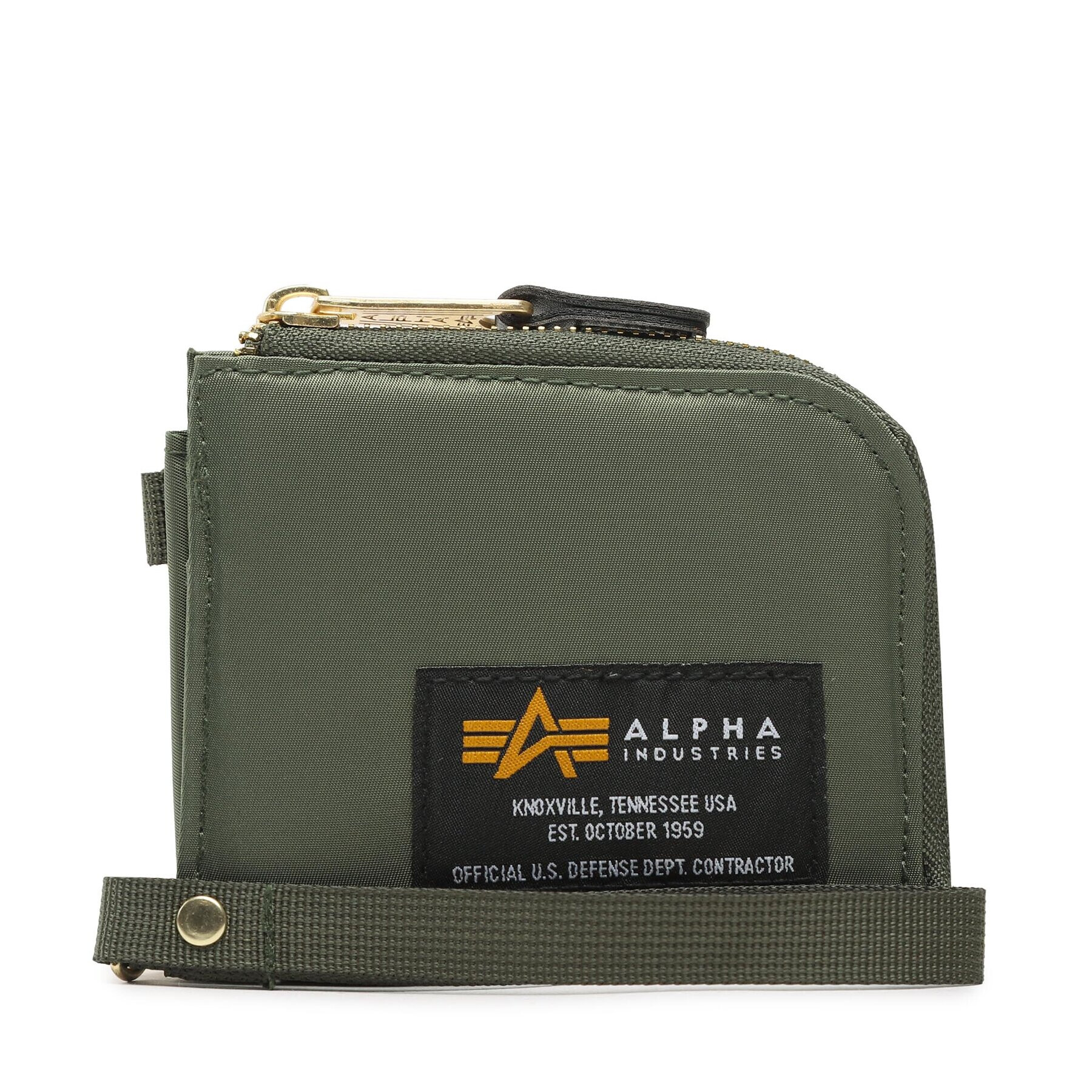 Alpha Industries Velika moška denarnica Label Wallet 108957 Khaki - Pepit.si