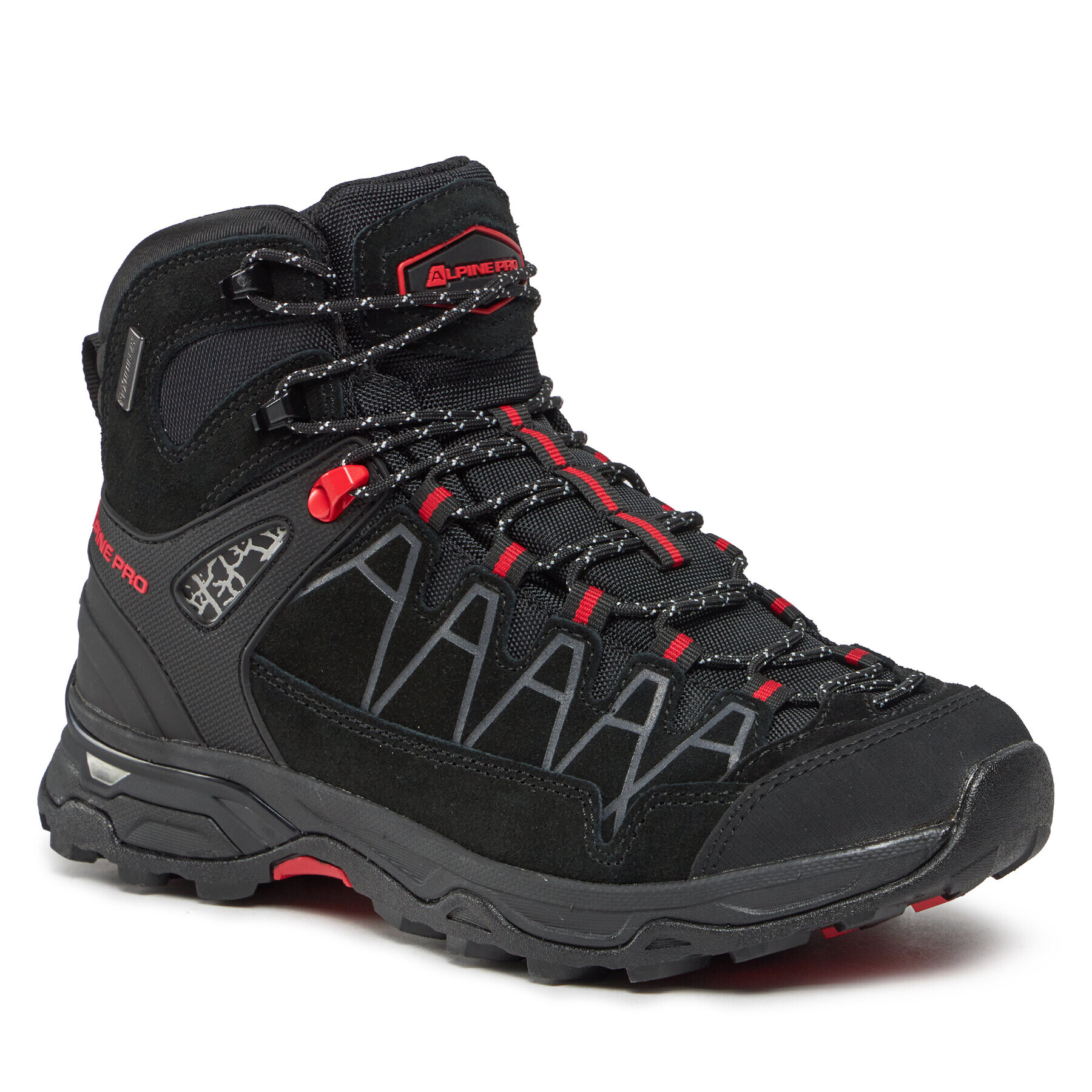 ALPINE PRO Trekking čevlji Cassiel UBTS222990PL Črna - Pepit.si