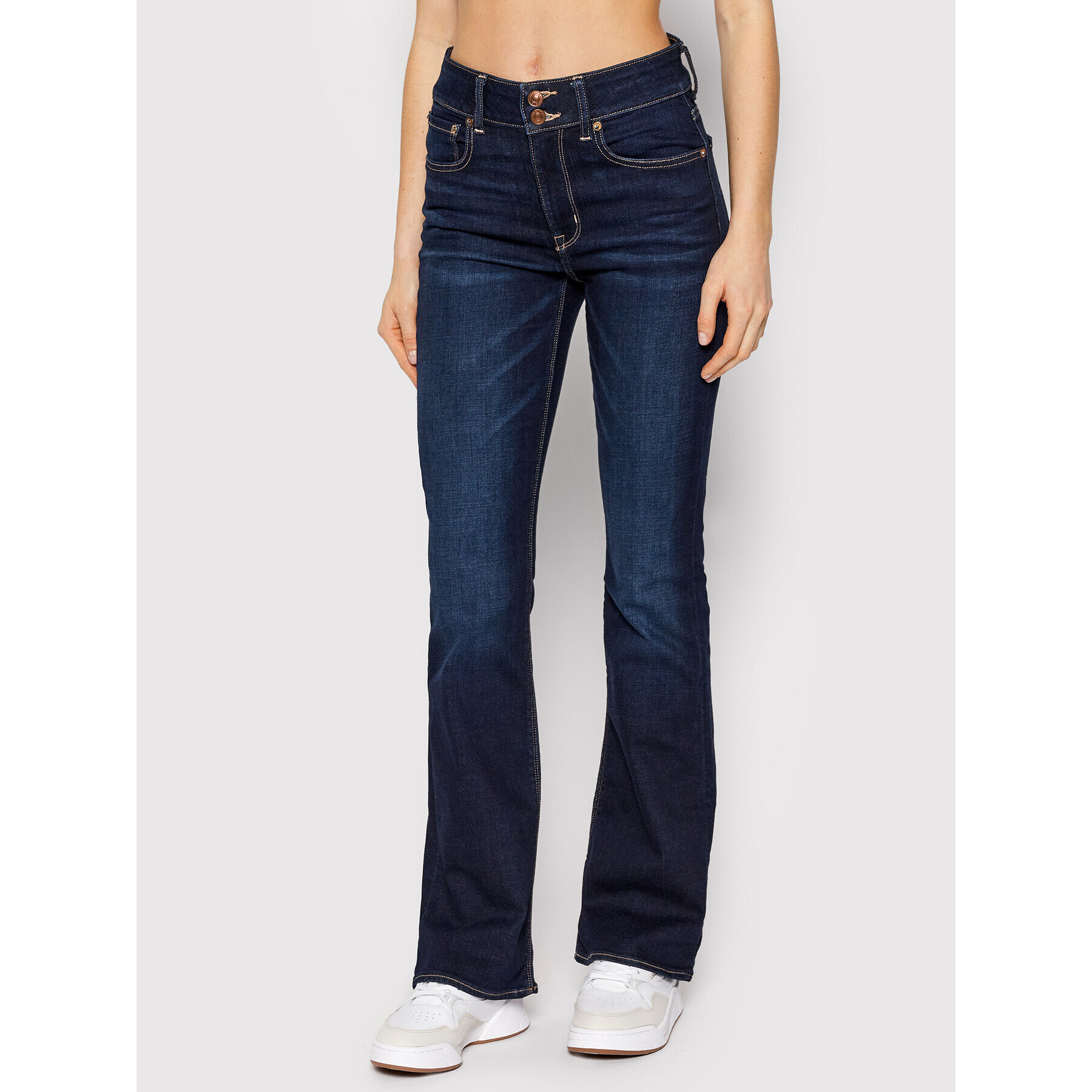 American Eagle Jeans hlače 043-1435-2741 Mornarsko modra Regular Fit - Pepit.si