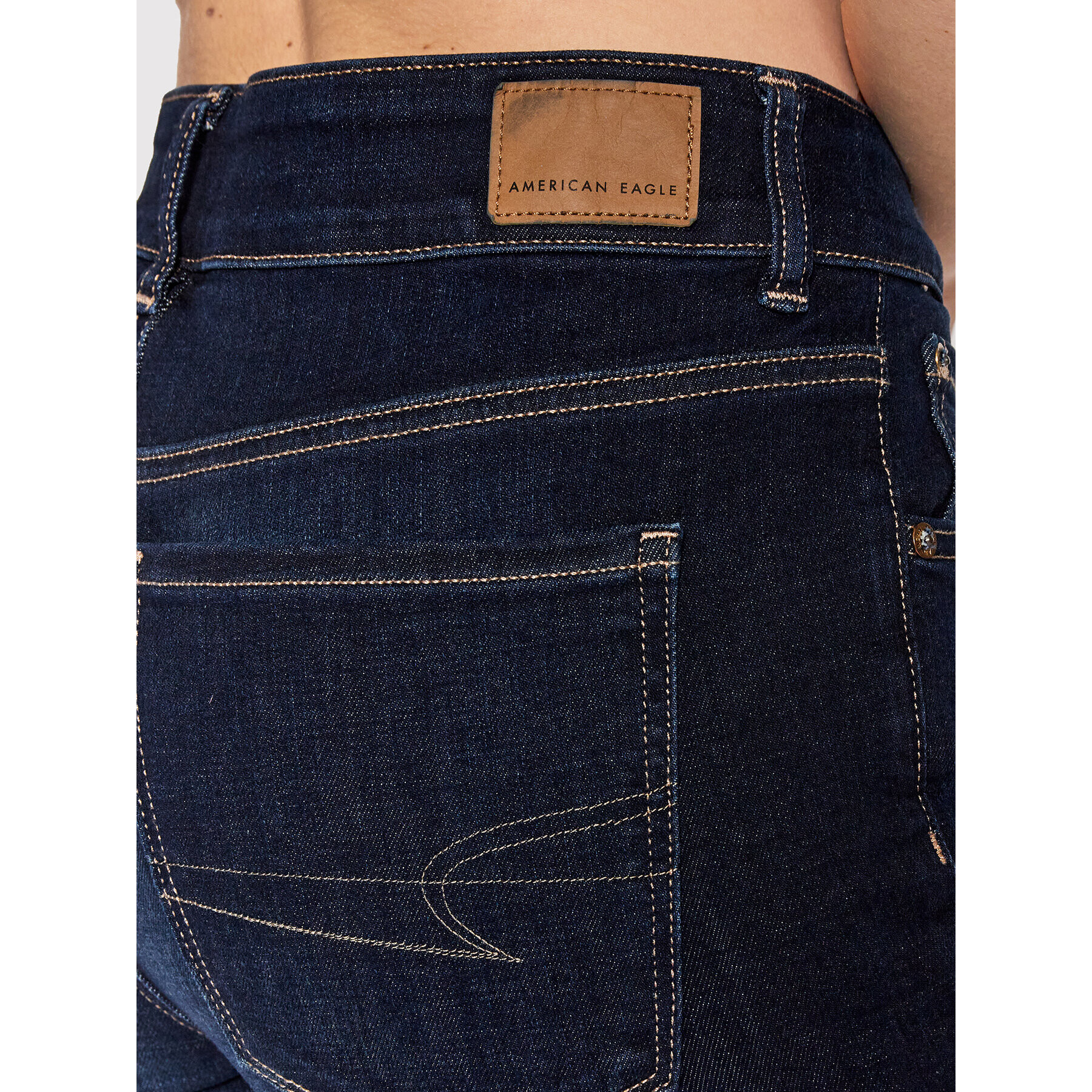 American Eagle Jeans hlače 043-1435-2741 Mornarsko modra Regular Fit - Pepit.si