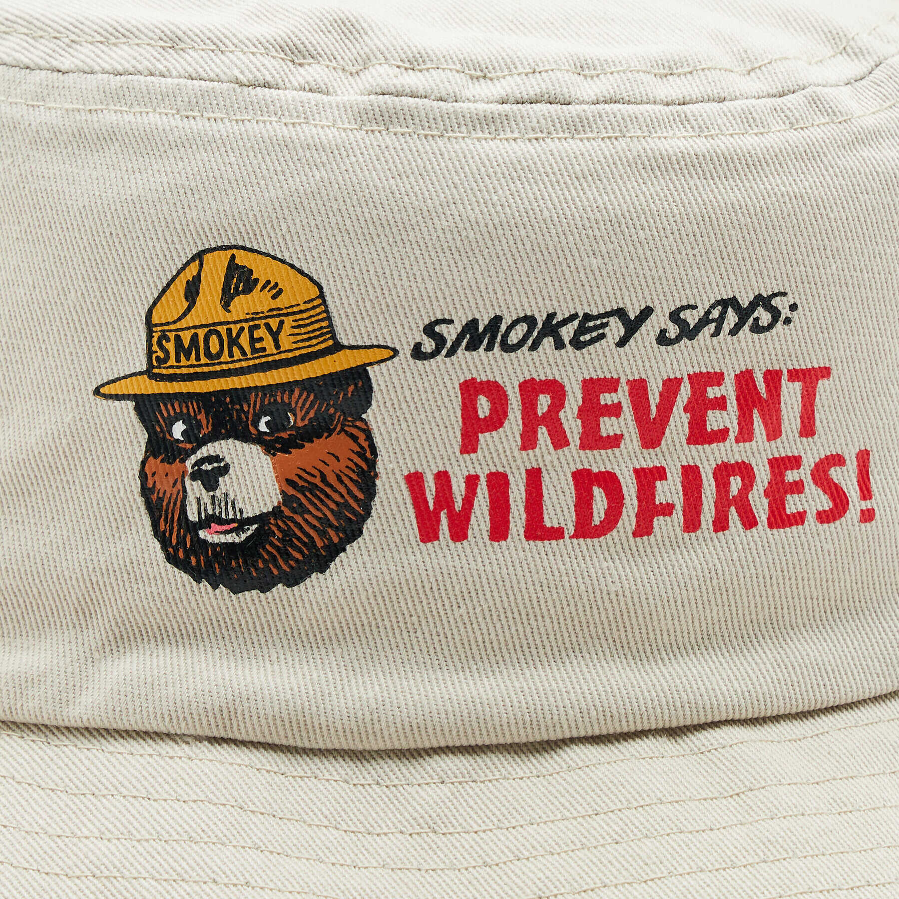 American Needle Klobuk Twill Screen Bucket - Smokey The Bear SMU735A-SBEAR Siva - Pepit.si