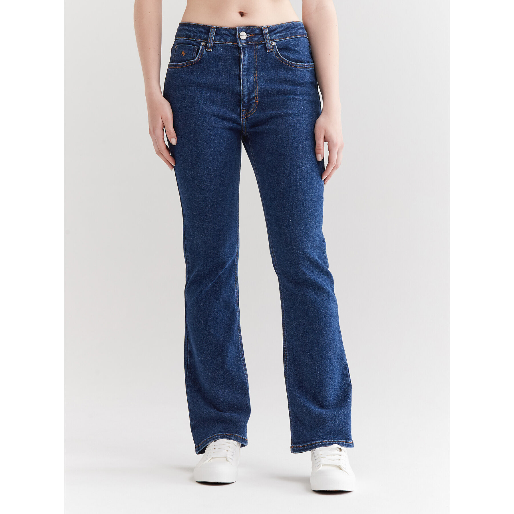 Americanos Jeans hlače Nashville Mornarsko modra Bootcut Fit - Pepit.si